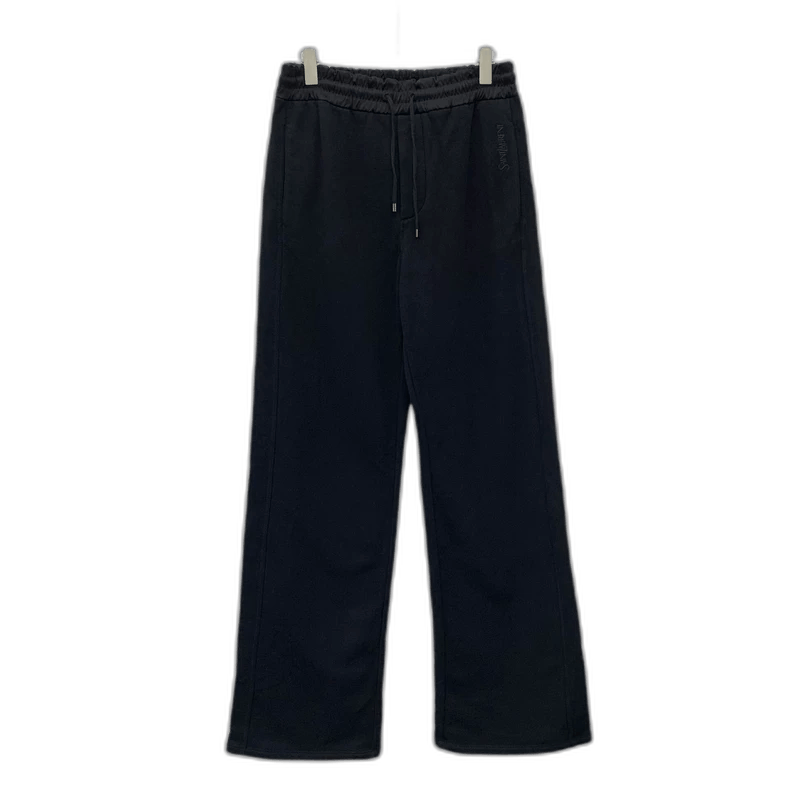 Saint Laurent Black Cotton Casual Pants