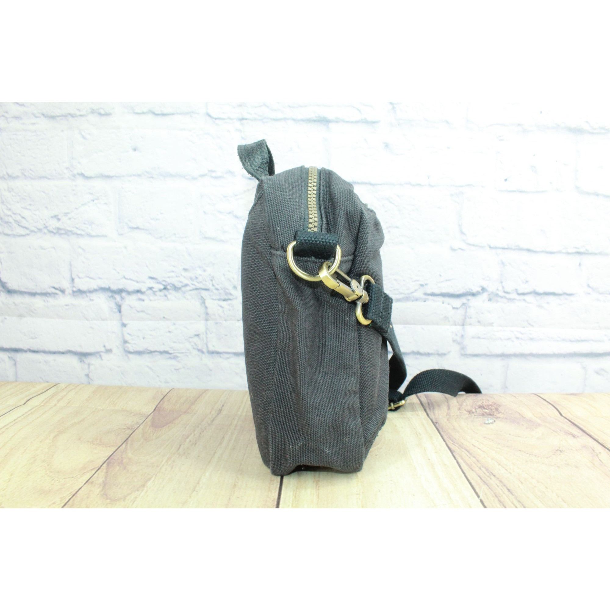 L.L. Bean LL Bean Essential Crossbody Bag Rugged Canvas Black Size ONE SIZE - 4 Thumbnail
