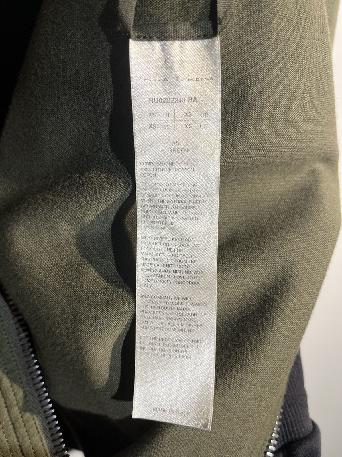 Rick Owens Strobe F/W 22 zipfront hoodie Size US XS / EU 42 / 0 - 4 Thumbnail