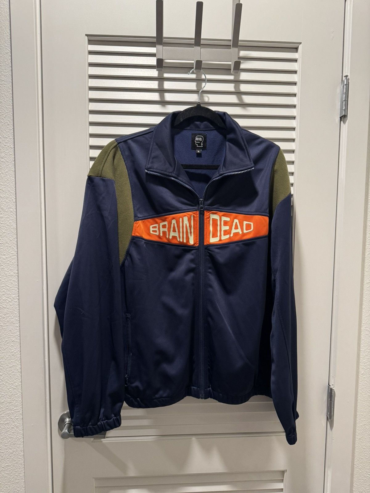 Brain Dead Alonzo Track Jacket - Navy Size US L / EU 52-54 / 3 - 1 Thumbnail