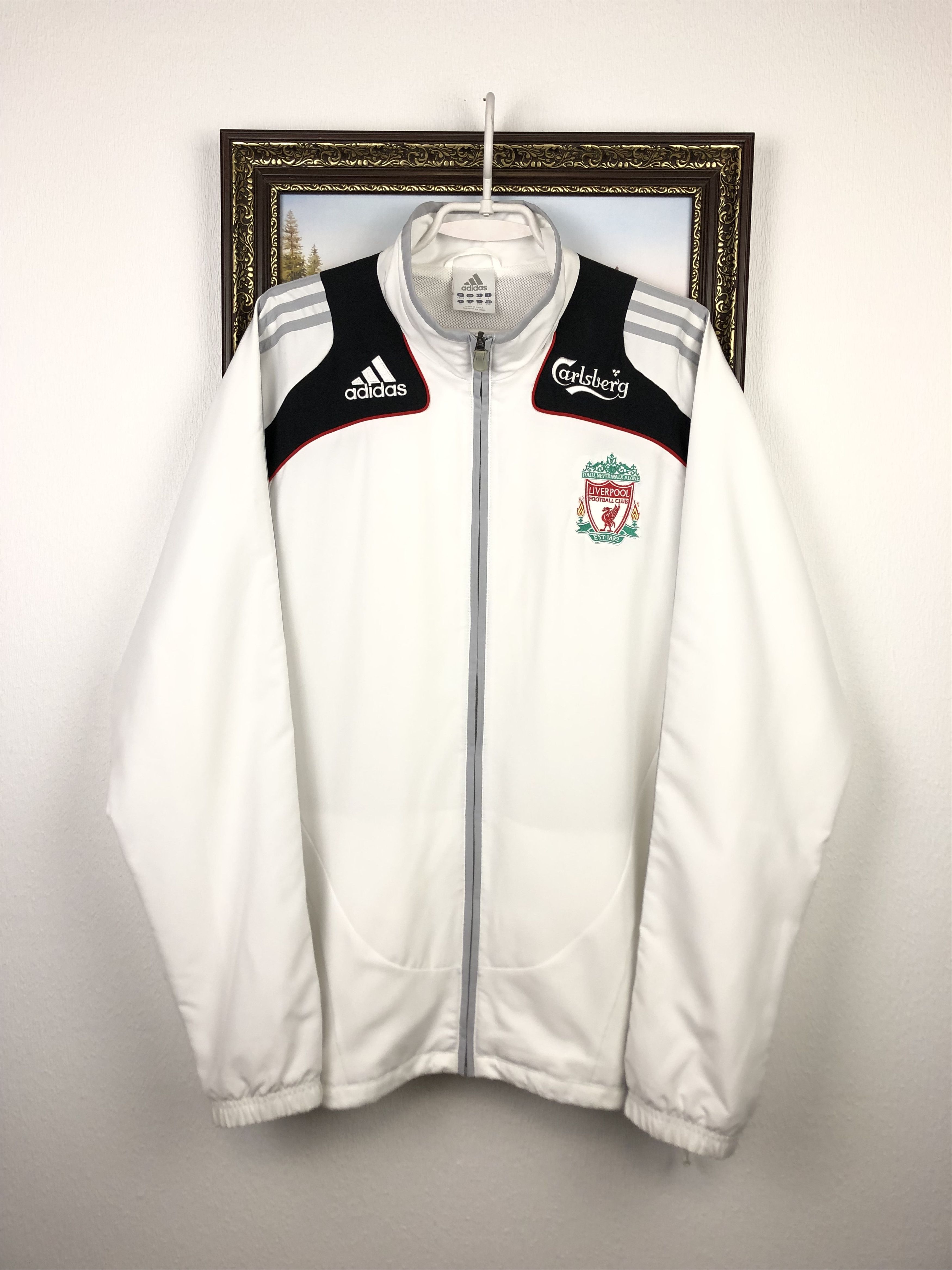 Adidas Vintage Adidas Liverpool Football Jacket Soccer Track Top Size US L / EU 52-54 / 3 - 1 Thumbnail
