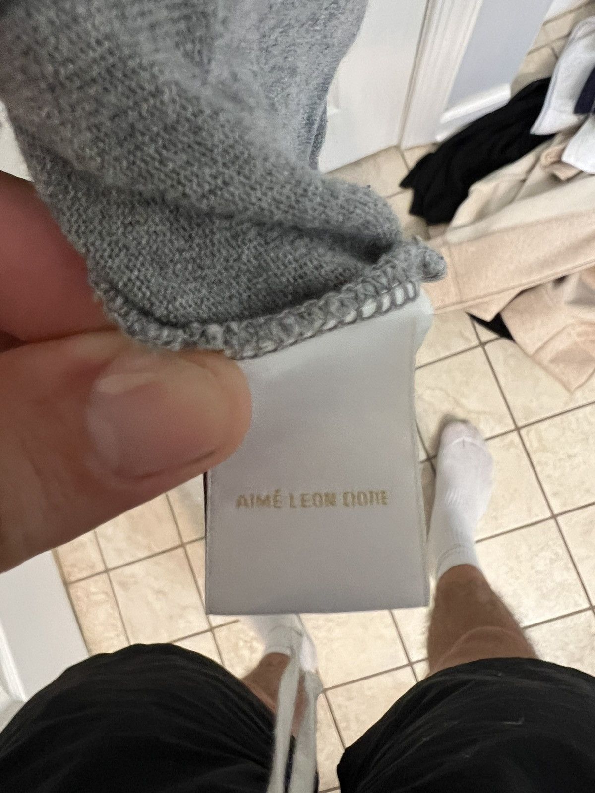 Aime Leon Dore Grey script long sleeve Size US M / EU 48-50 / 2 - 3 Thumbnail