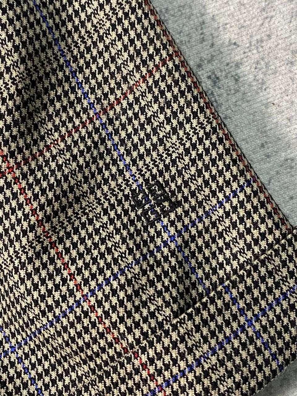 Givenchy × Vintage Vintage Givenchy Play Houndstooth High Waist Wide Leg Short Size 28" / US 6 / IT 42 - 4 Thumbnail