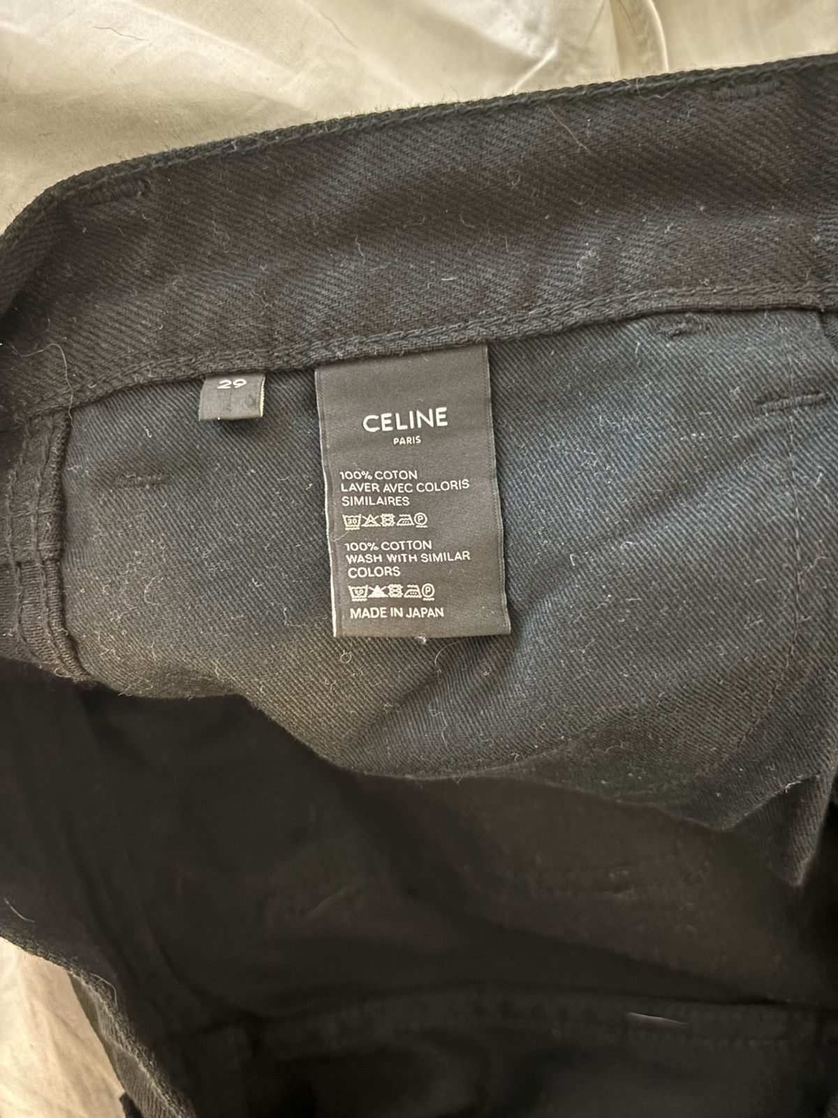 Celine Celine black denim Size US 29 - 6 Thumbnail