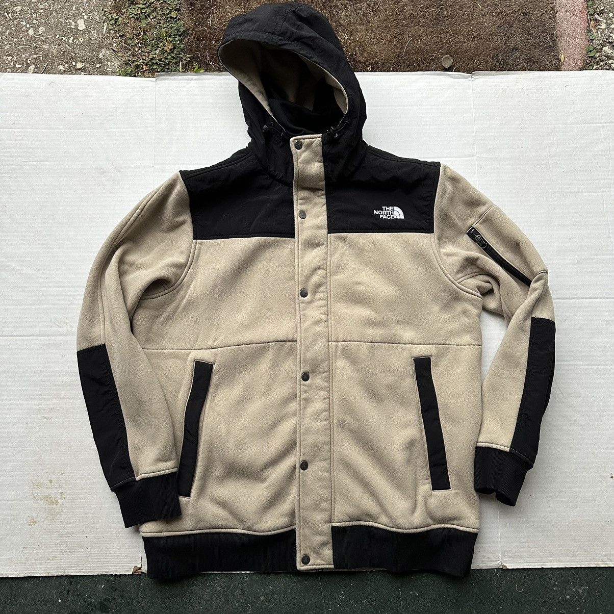 THE NORTH FACE Fleece Jacket Men's XL polyester Charcoal Vintage Second Hand