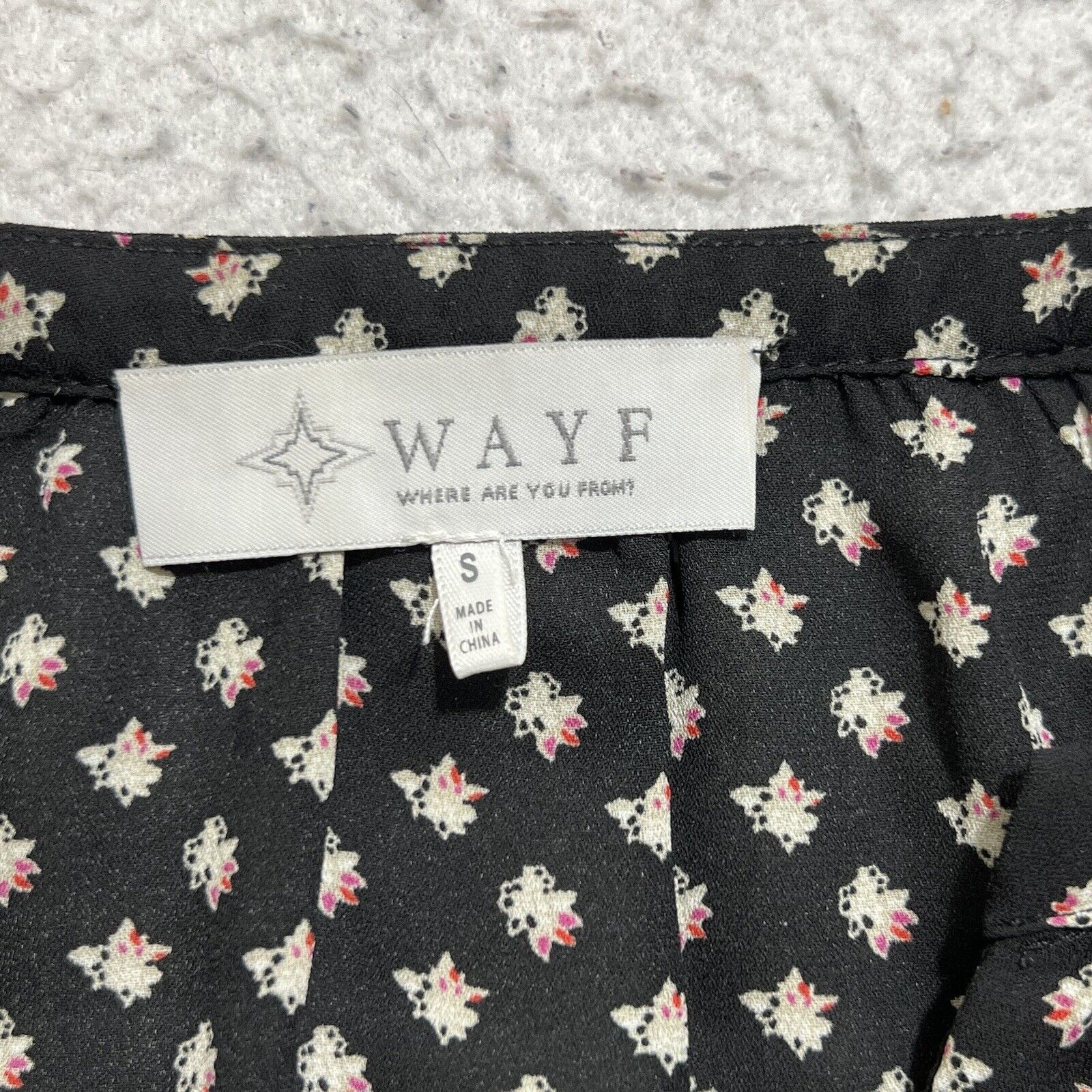 Nordstrom WAYF Where Are You From Lightweight Tie Blouse Size S / US 4 / IT 40 - 3 Thumbnail
