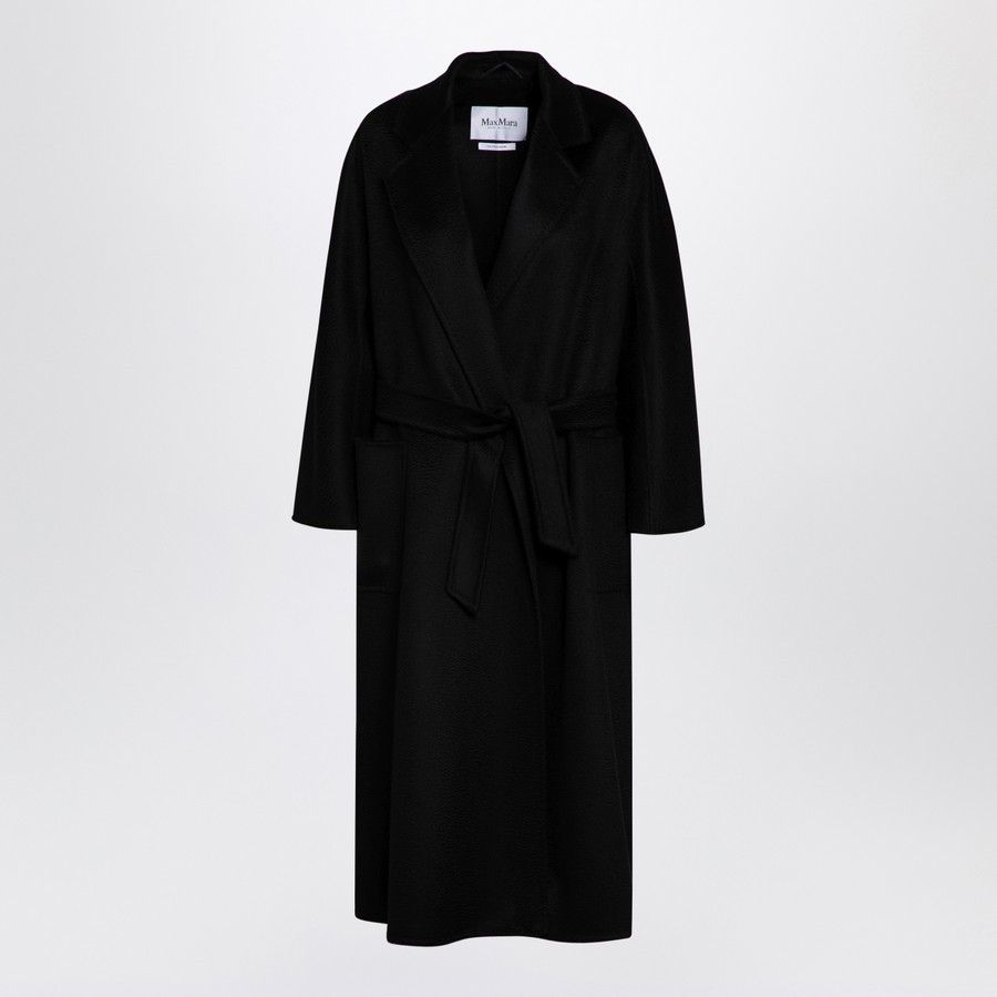 Max Mara o1d2blof0824 Cashmere Long Coat in Black Size XS / US 0-2 / IT 36-38 - 1 Thumbnail