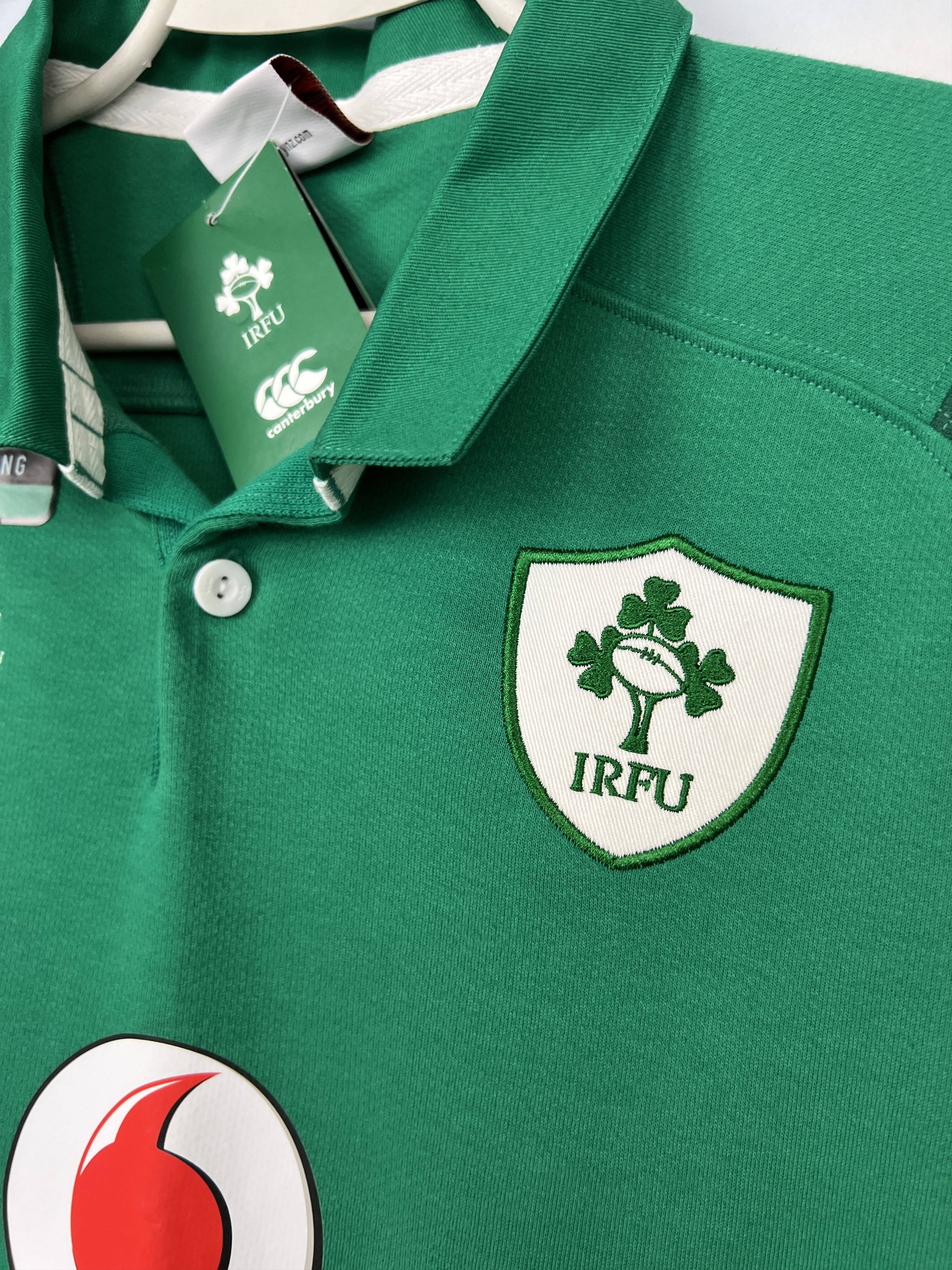 Vintage Ireland Canterbury Vodafone Rugby Jersey Long Sleeve Tee Size M / US 6-8 / IT 42-44 - 5 Thumbnail