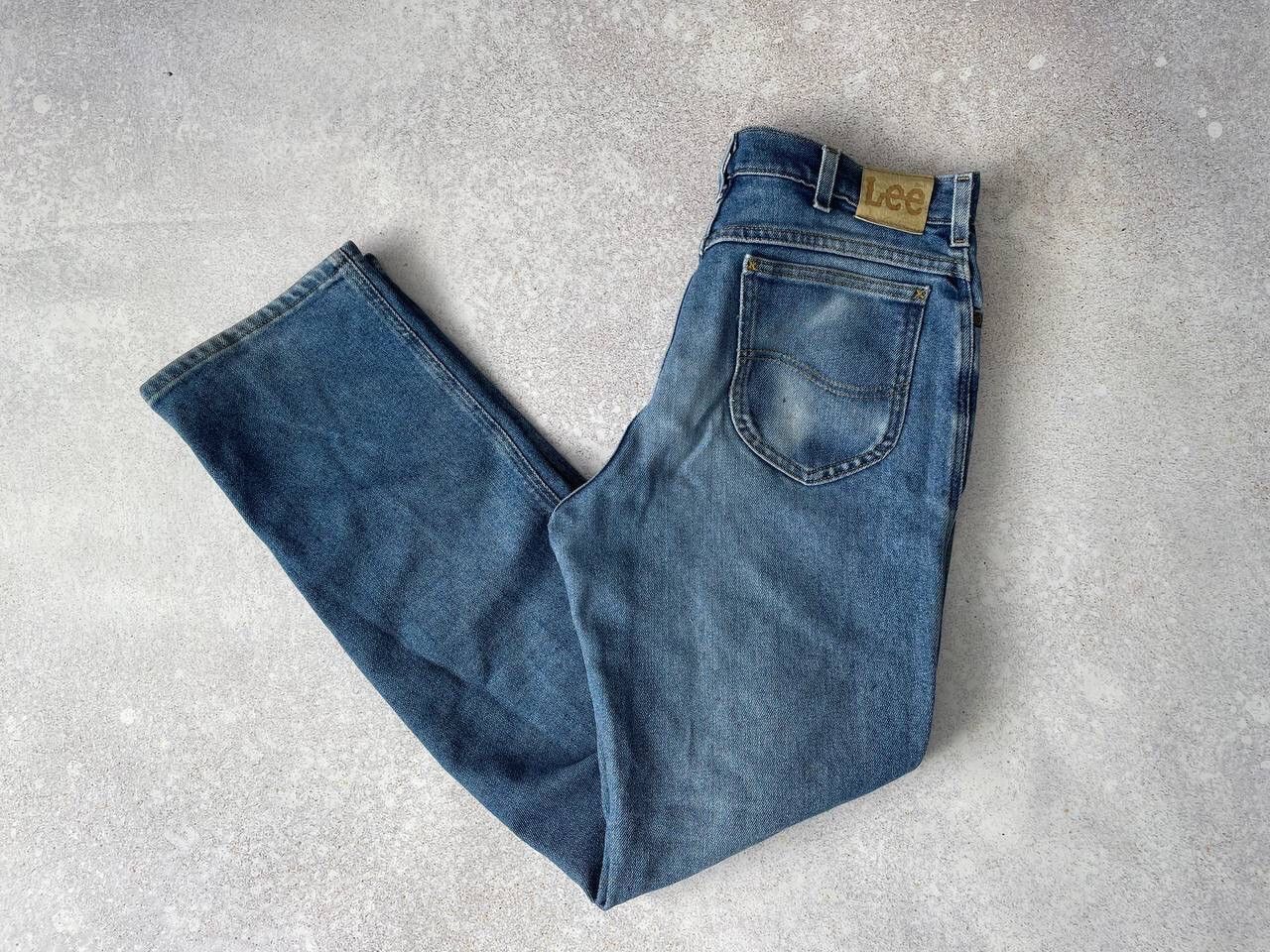 Lee × Vintage Vintage Lee Blue Denim Baggy Pants Y2K Ultra Rare Item Size US 33 - 1 Thumbnail