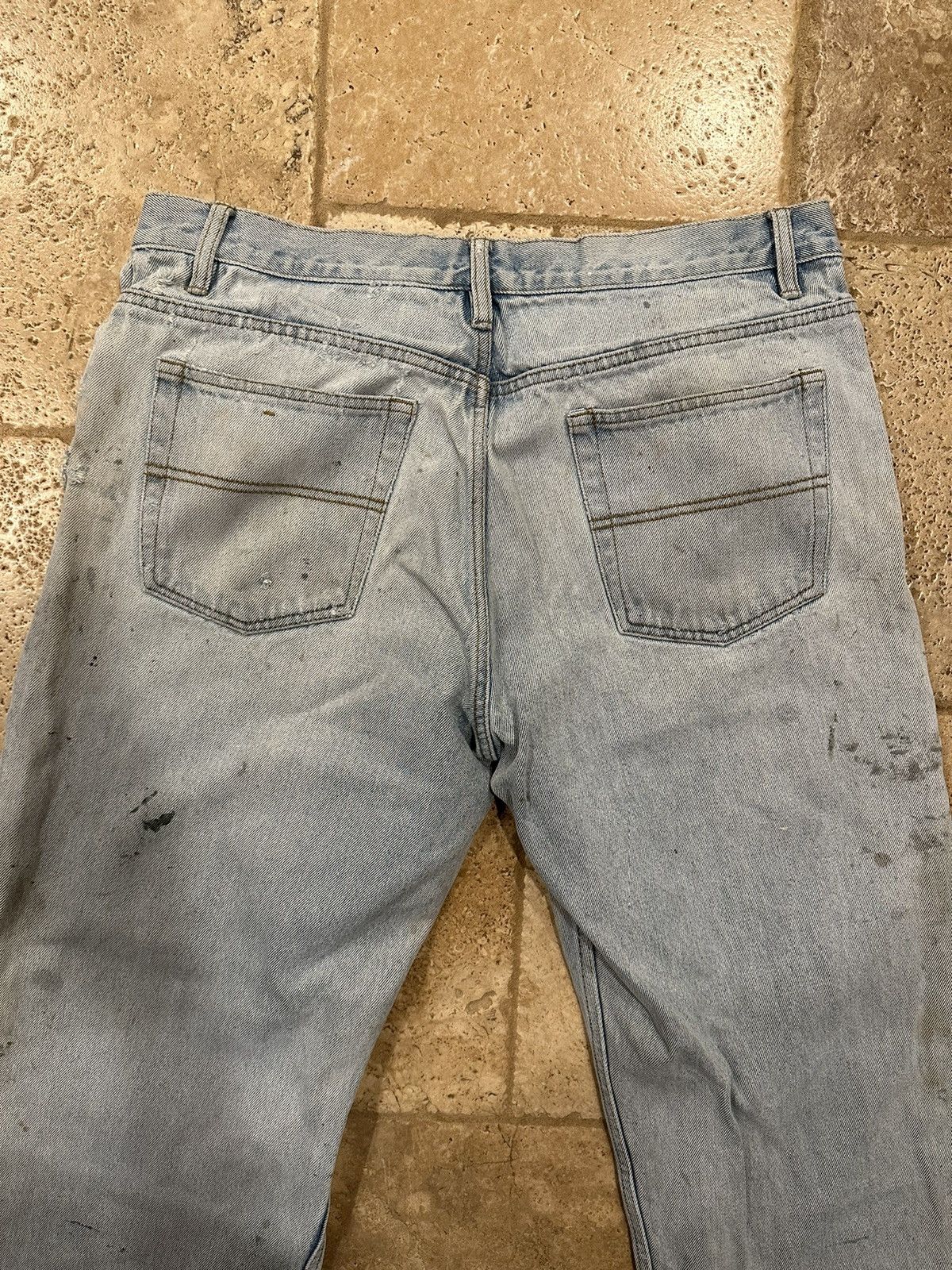 Levi's Vintage Clothing Vintage Relaxed Painter Thrashed Distressed Blue Denim Jeans Size US 36 / EU 52 - 11 Thumbnail