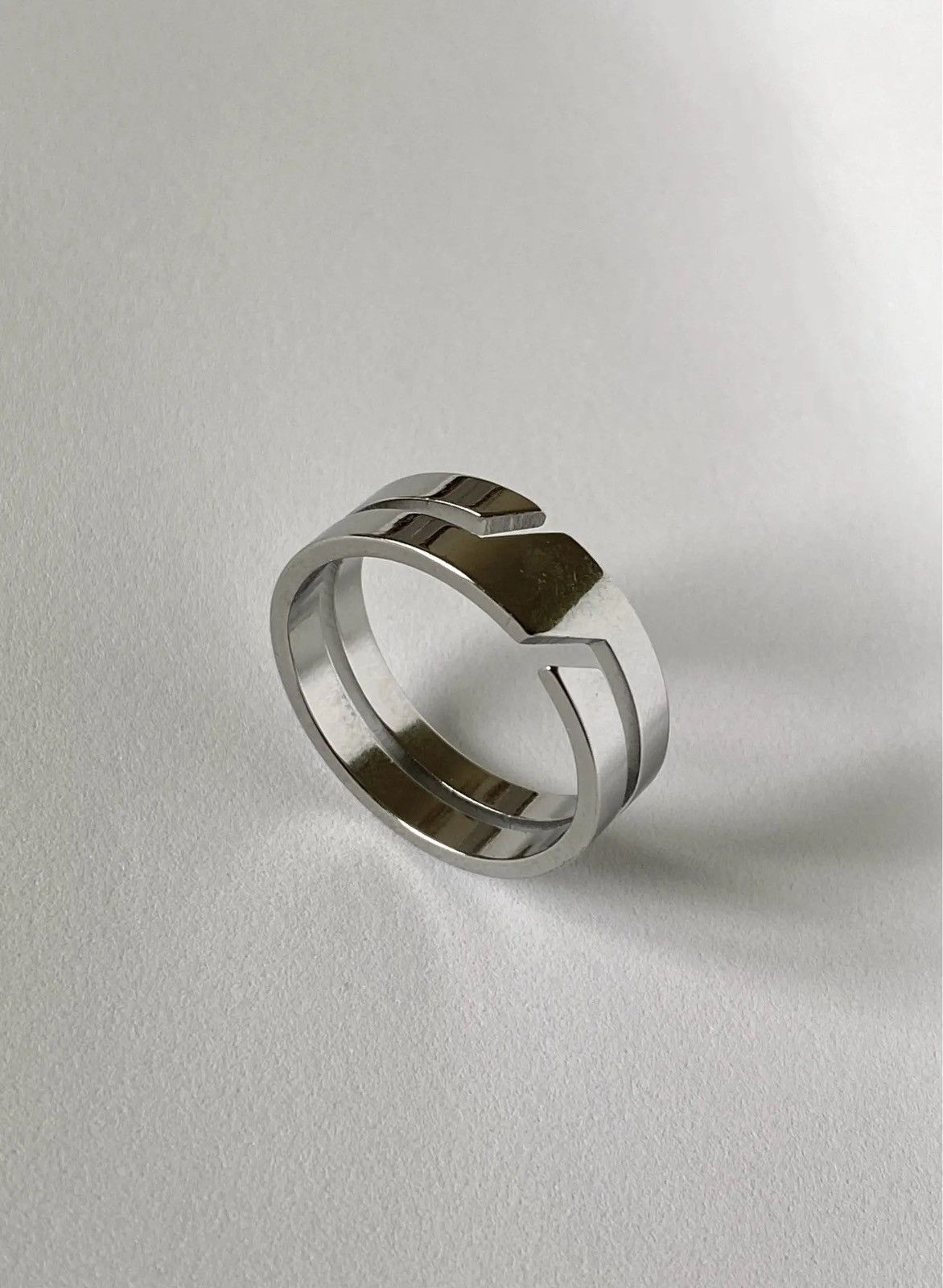 Jewelry Simple Stainless Steel Ring Size 7 Size ONE SIZE - 2 Thumbnail