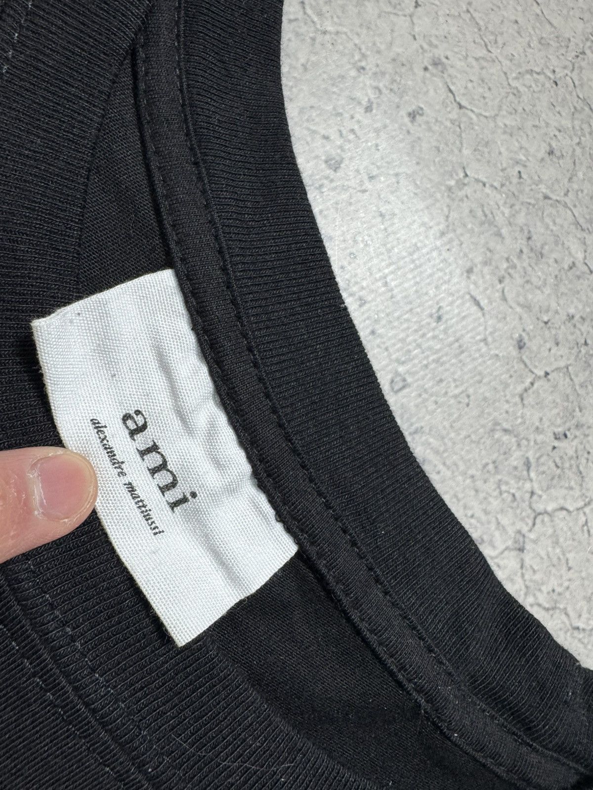 AMI AMI Black T-Shirt Luxury Size US L / EU 52-54 / 3 - 6 Thumbnail