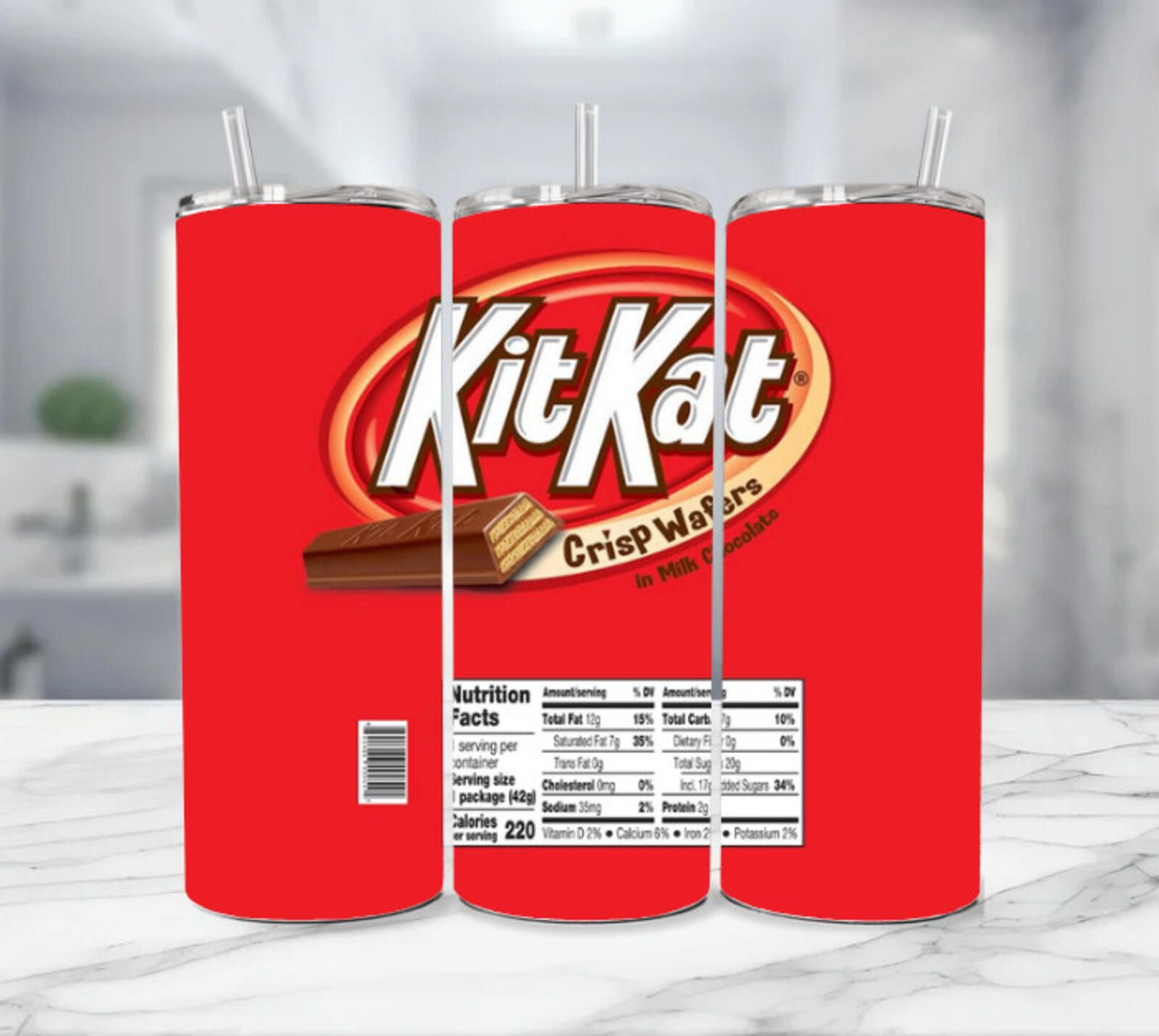 Other Kit Kat Crisp Milk Wafers Stainless Steel Tumbler - 20 Oz Size ONE SIZE - 1 Thumbnail