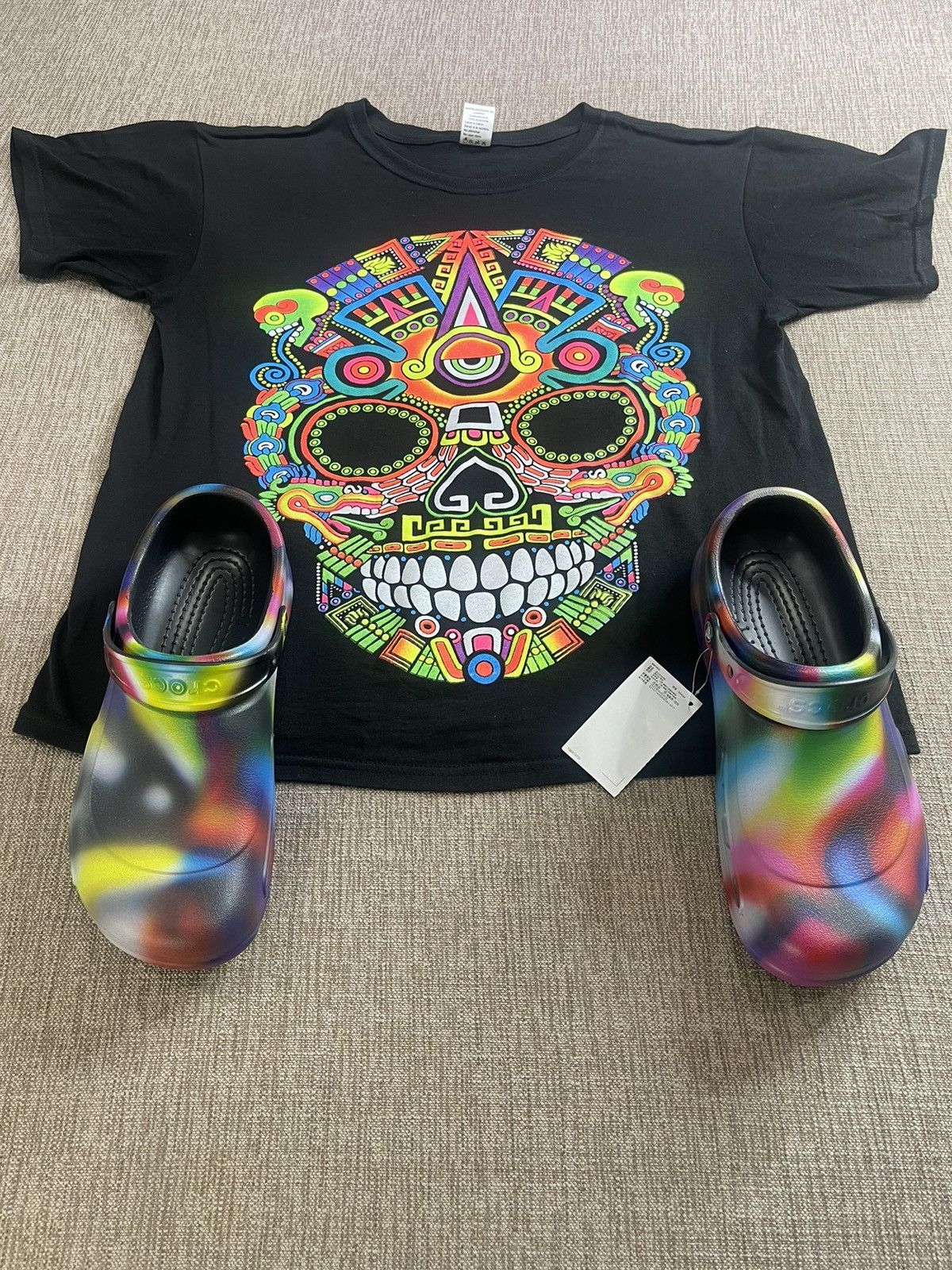 Crocs Crocs Tie Dye Size US 12 / EU 45 - 8 Thumbnail