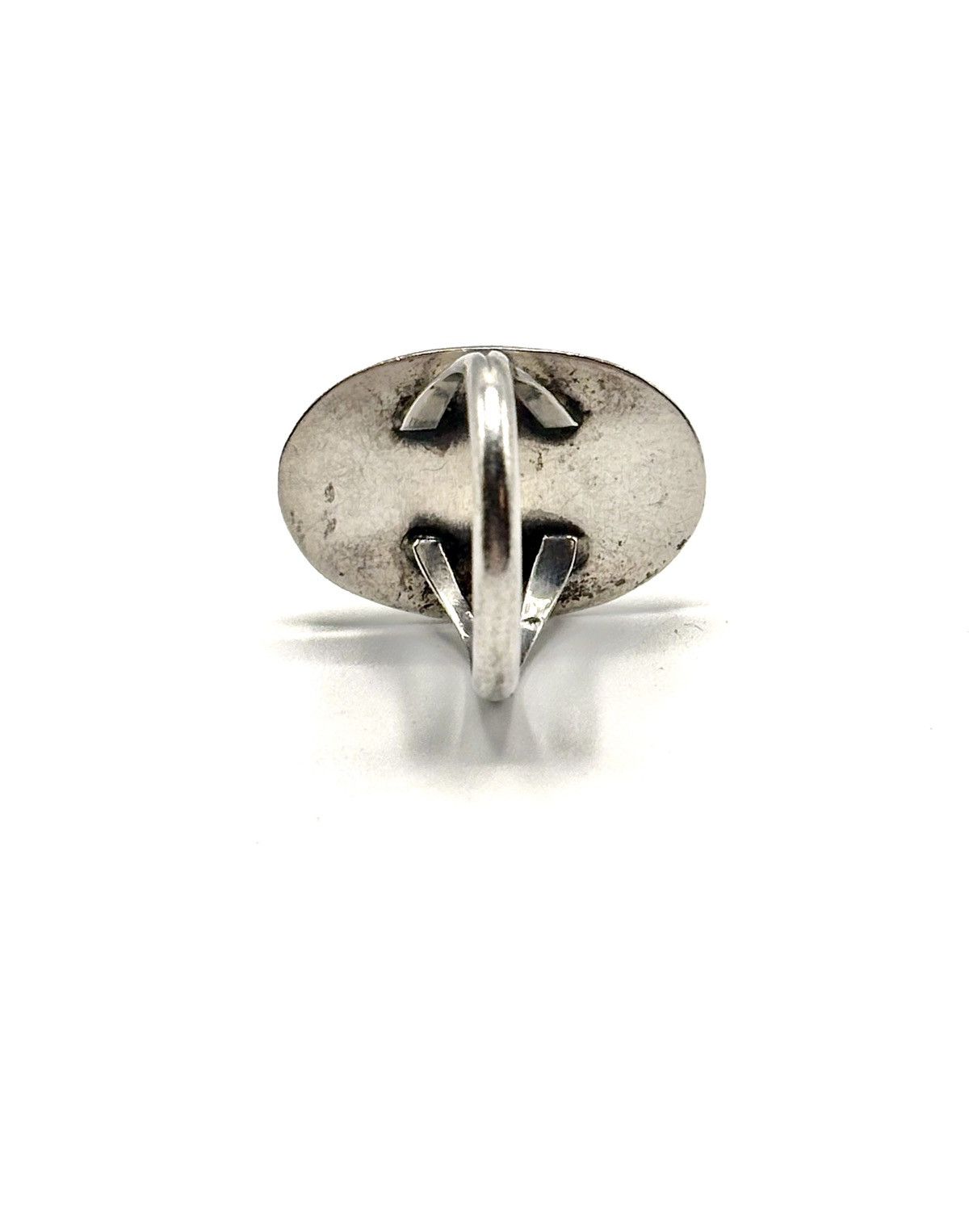 Sterling Silver Navajo .925 Sterling Silver Turquoise Ring Size ONE SIZE - 6 Thumbnail