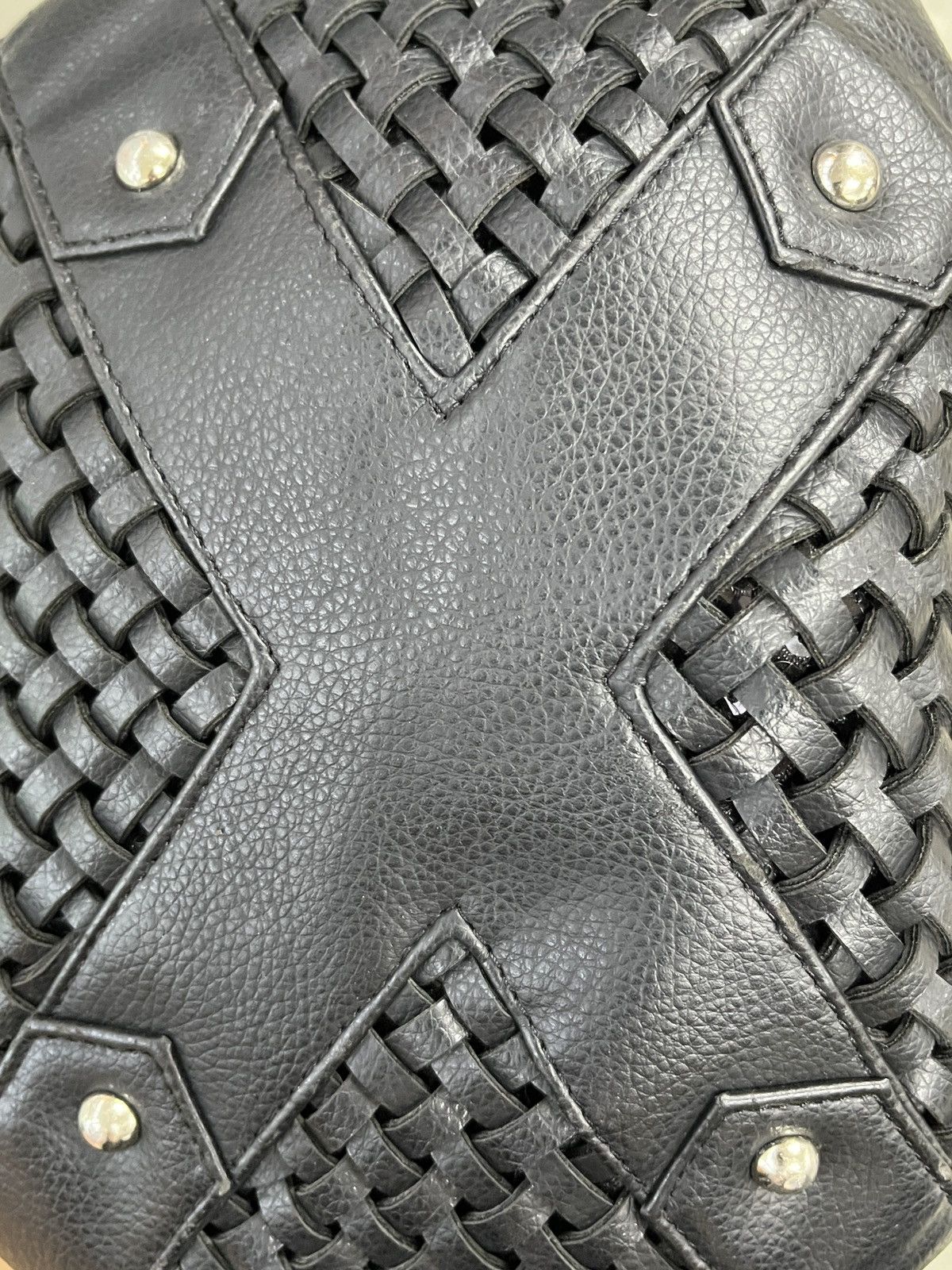 Yohji Yamamoto 2000s Yohji Yamamoto Y’saccs Interaciato Leather Woven Bag Size ONE SIZE - 16 Thumbnail