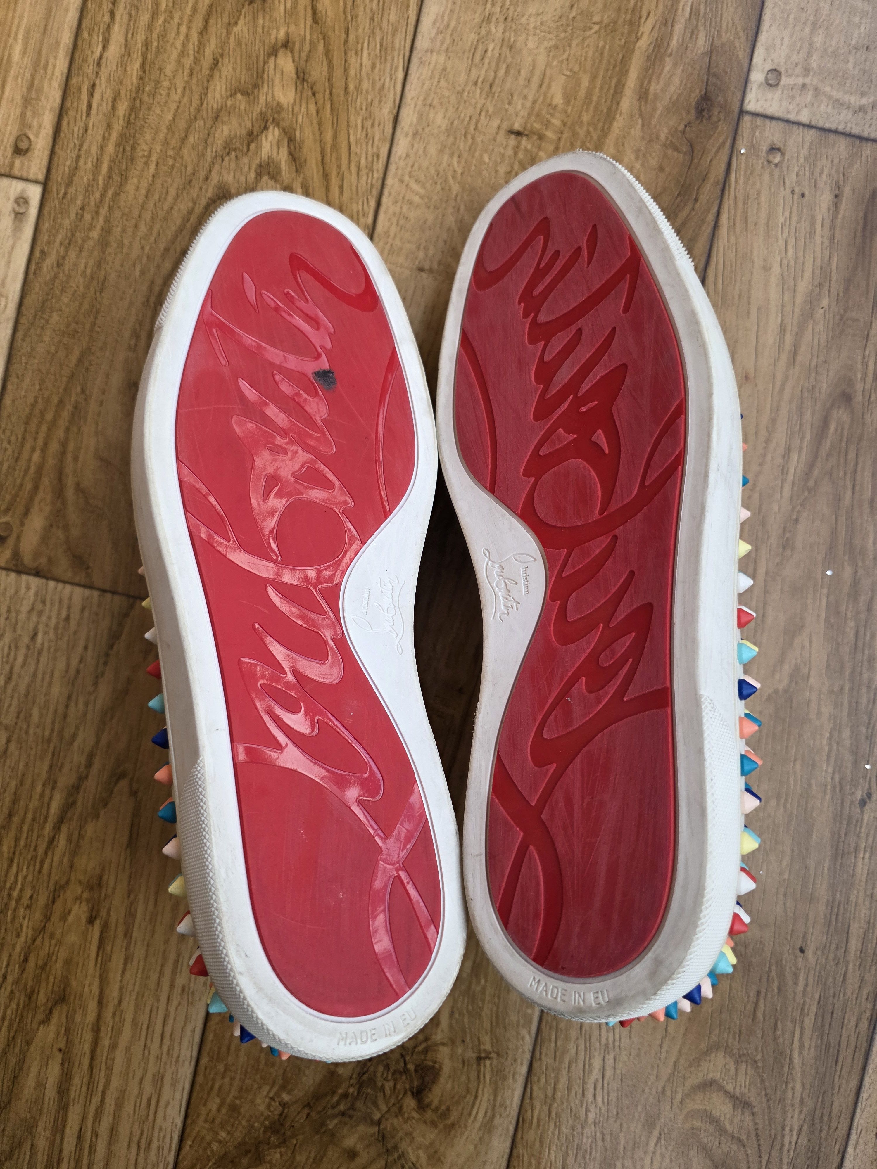 Christian Louboutin Christian Louboutin Spikes Multicolor Boat Sneakers Size US 9.5 / EU 42-43 - 8 Thumbnail