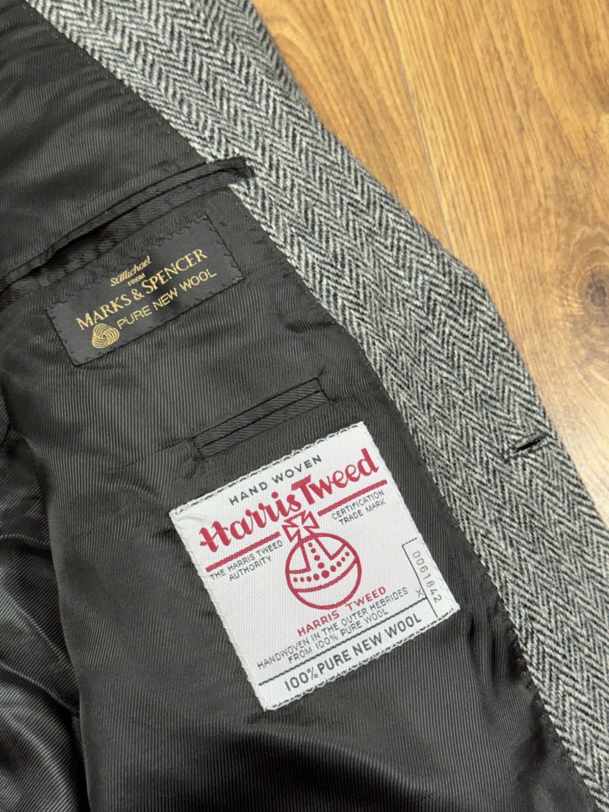 Harris Tweed Vintage wool blazer Harris Tweed original luxury item Size 42L - 2 Thumbnail