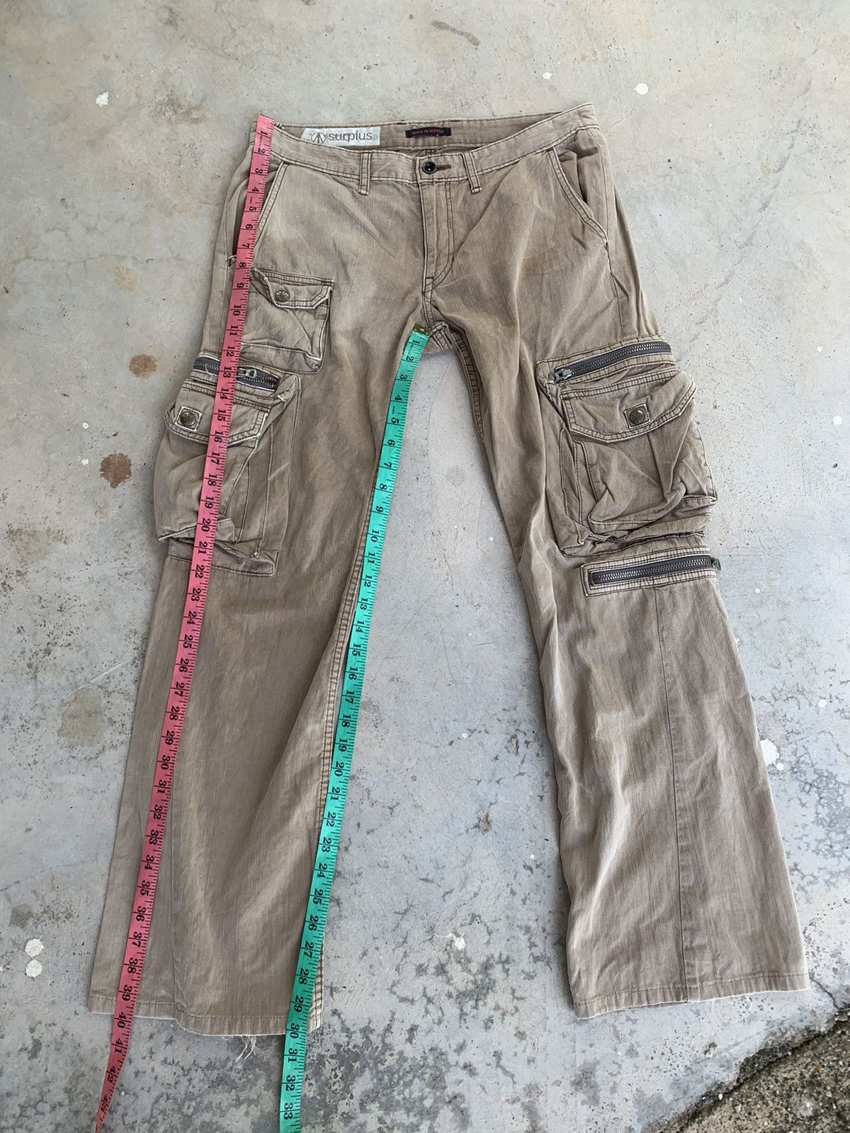 Japanese Brand Sunfaded Surplus Cargo Pants Size US 32 / EU 48 - 7 Thumbnail