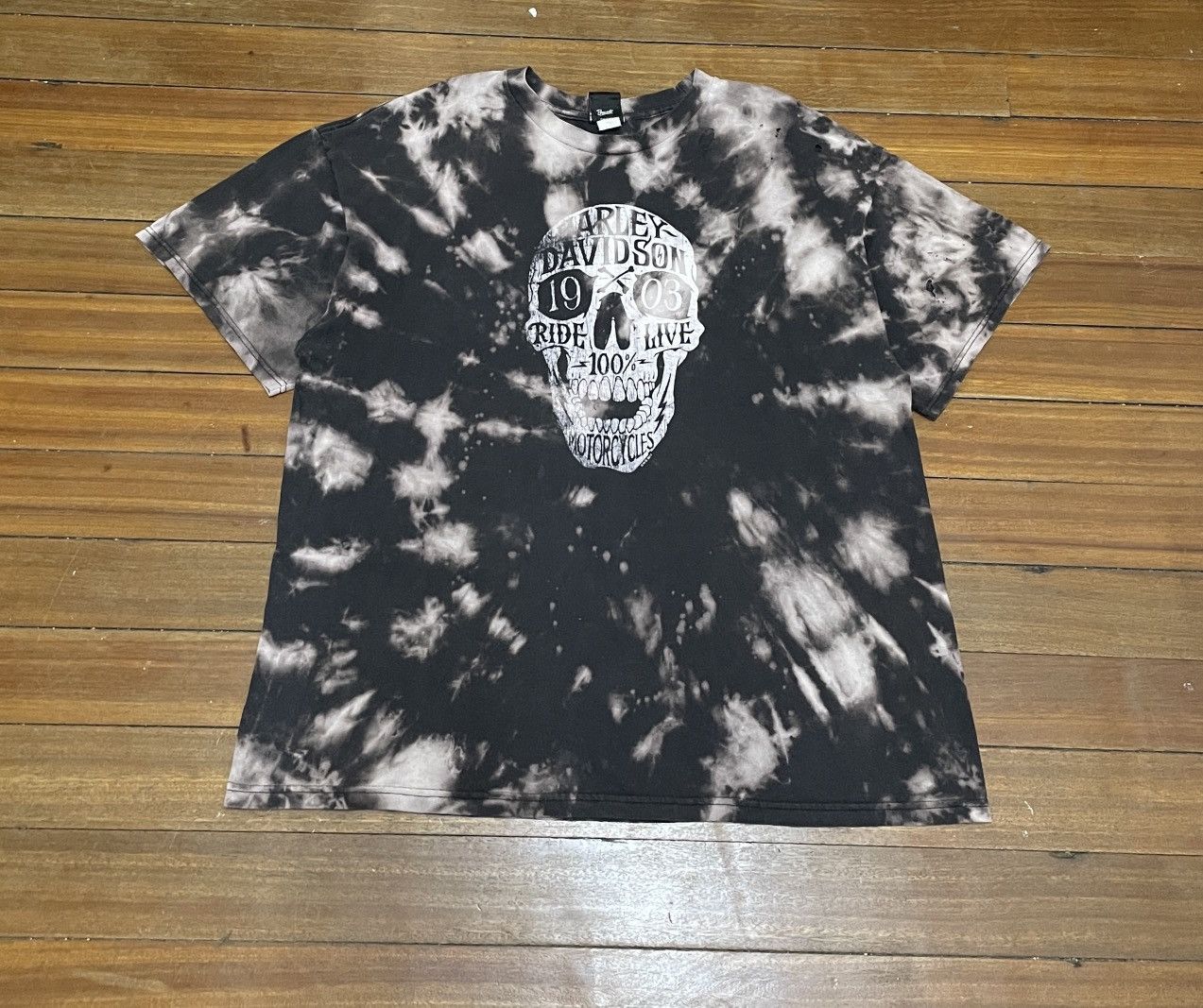 Harley Davidson × Vintage Rare Design Vintage Harley Davidson Distressed T-shirt 2000s Size US XXL / EU 58 / 5 - 1 Thumbnail