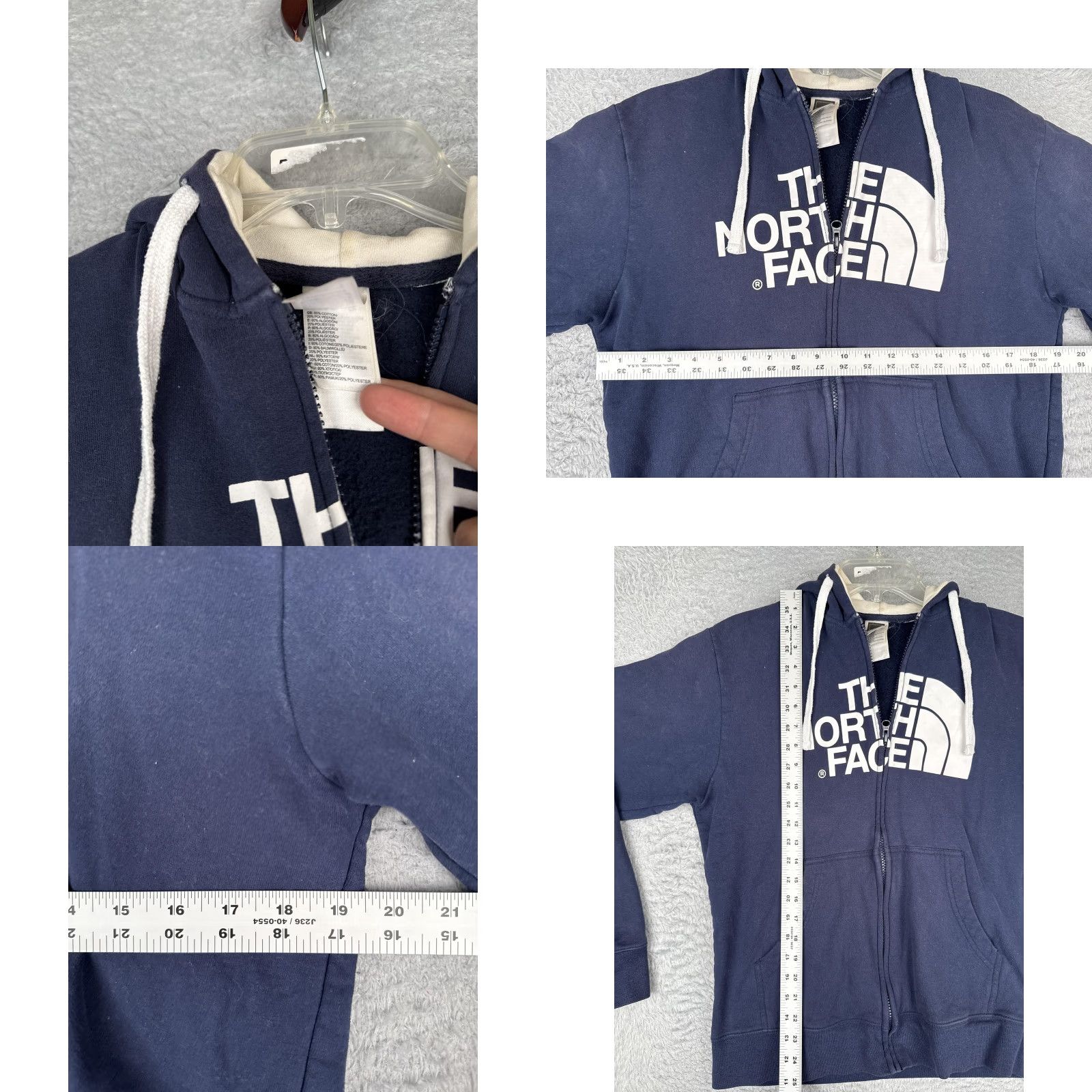 The North Face The North Face Jacket Men M Blue Logo Hoodie Full Zip Indoor Outdoor Size US M / EU 48-50 / 2 - 8 Thumbnail