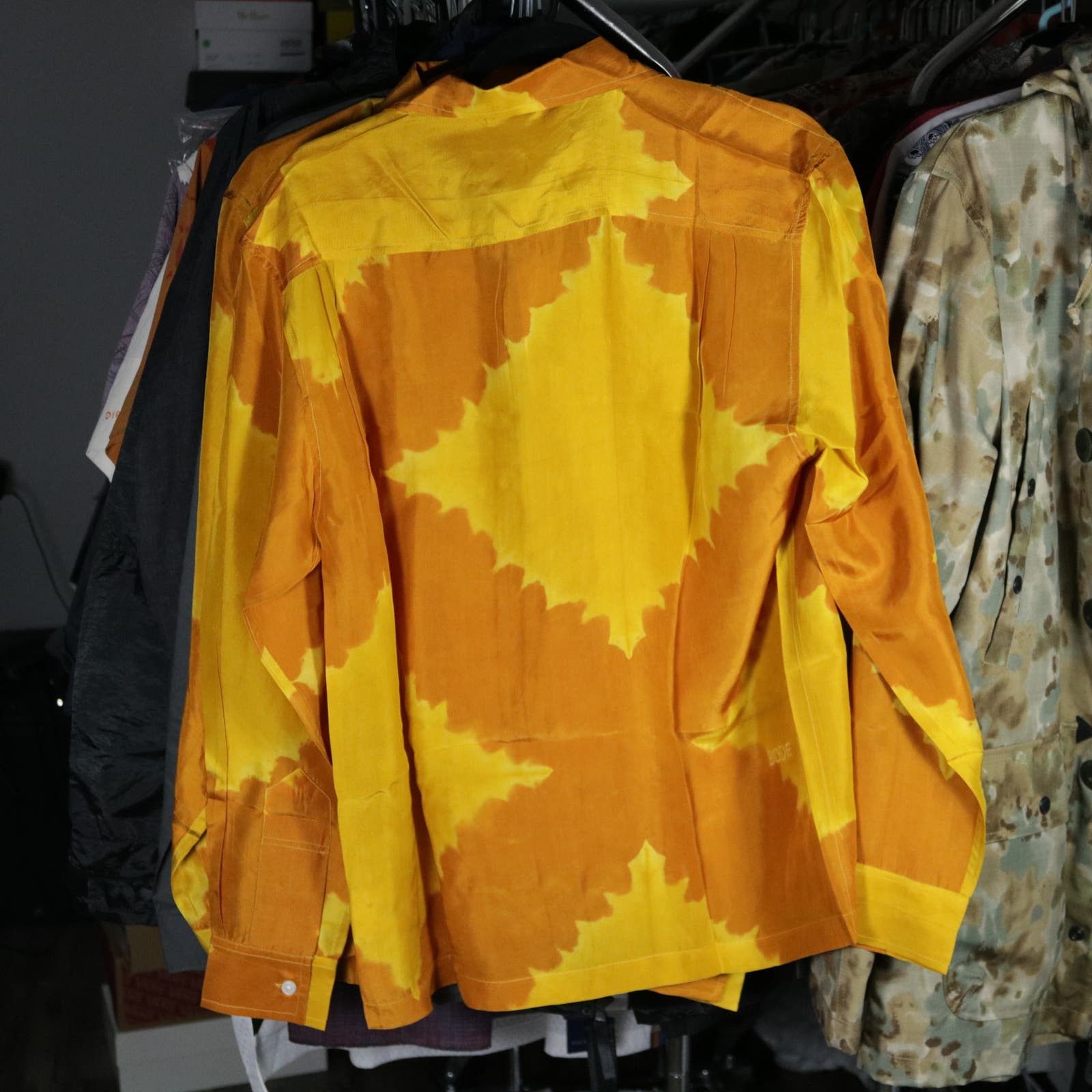 Bode New York Silk Lehariya Dye Shirt M/L New