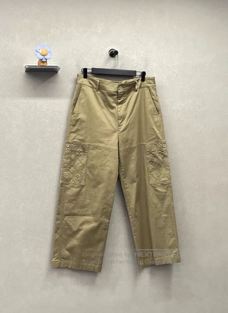Louis Vuitton Louis Vuitton size US 50 Flocked khaki pants Size US 34 / EU 50 - 3 Thumbnail