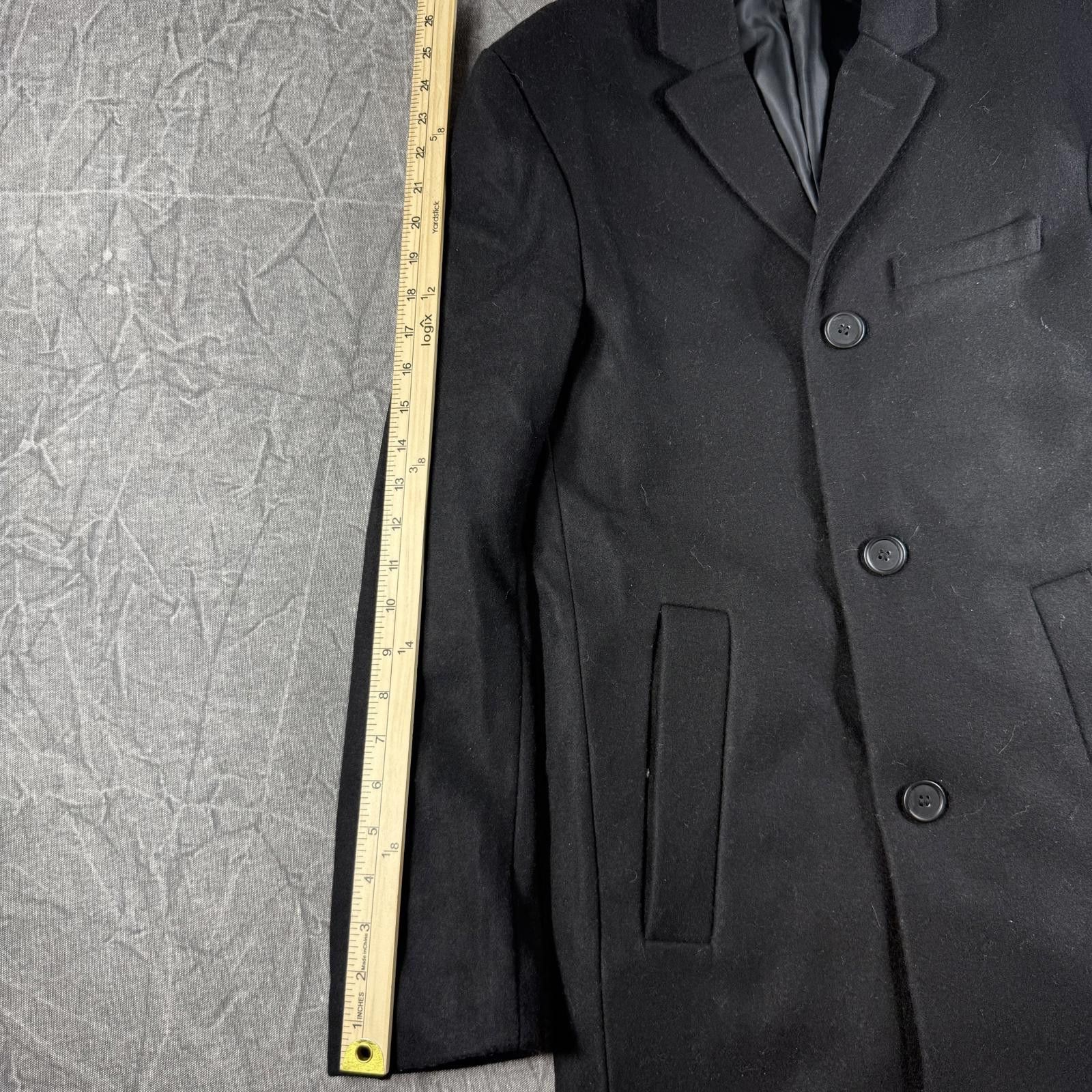 H&M H&M Coat Men's 36R Black Single-Breasted Wool Blend Size US M / EU 48-50 / 2 - 5 Thumbnail