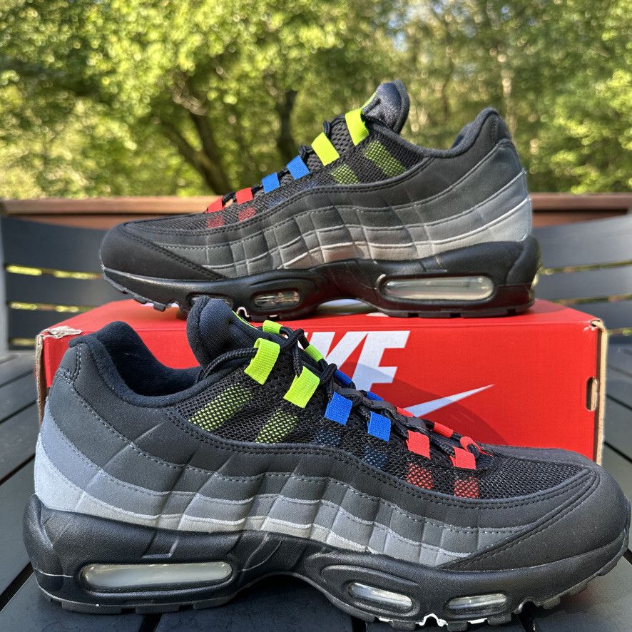 Nike Nike Air Max 95 Custom Reverse Greedy - Neon Size 10 Size US 10 / EU 43 - 3 Thumbnail
