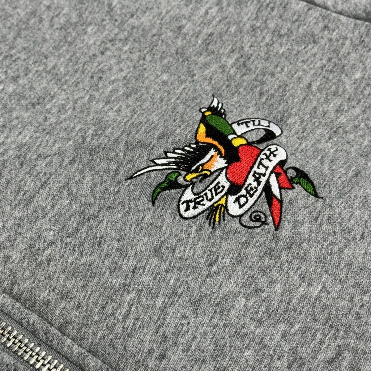 Ed Hardy Ed Hardy Till Death Los Angeles Bomber Tracktop Zip Jacket Size US L / EU 52-54 / 3 - 9 Thumbnail