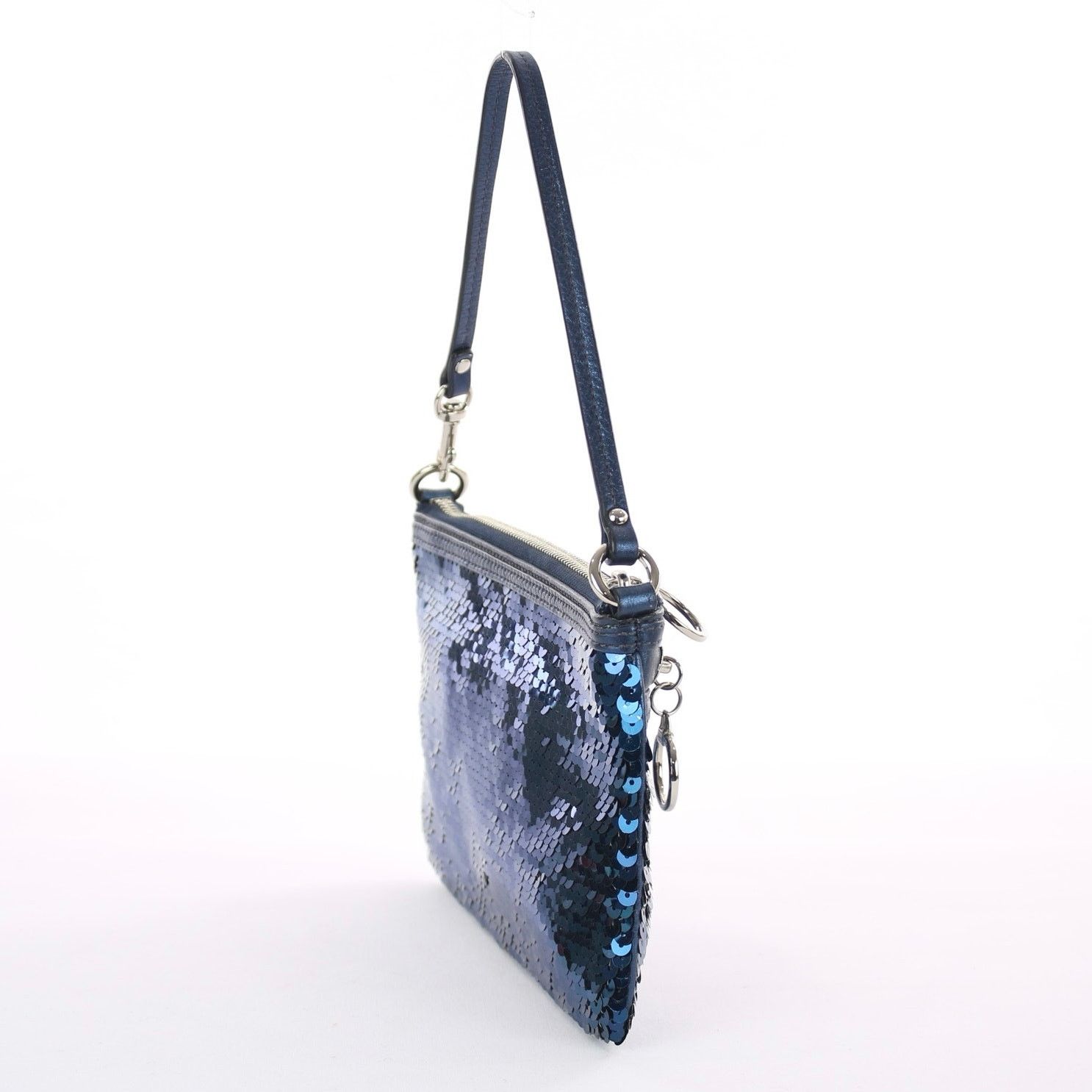Coach Coach Poppy Y2K Vintage Blue Sequin Wristlet Size ONE SIZE - 4 Thumbnail