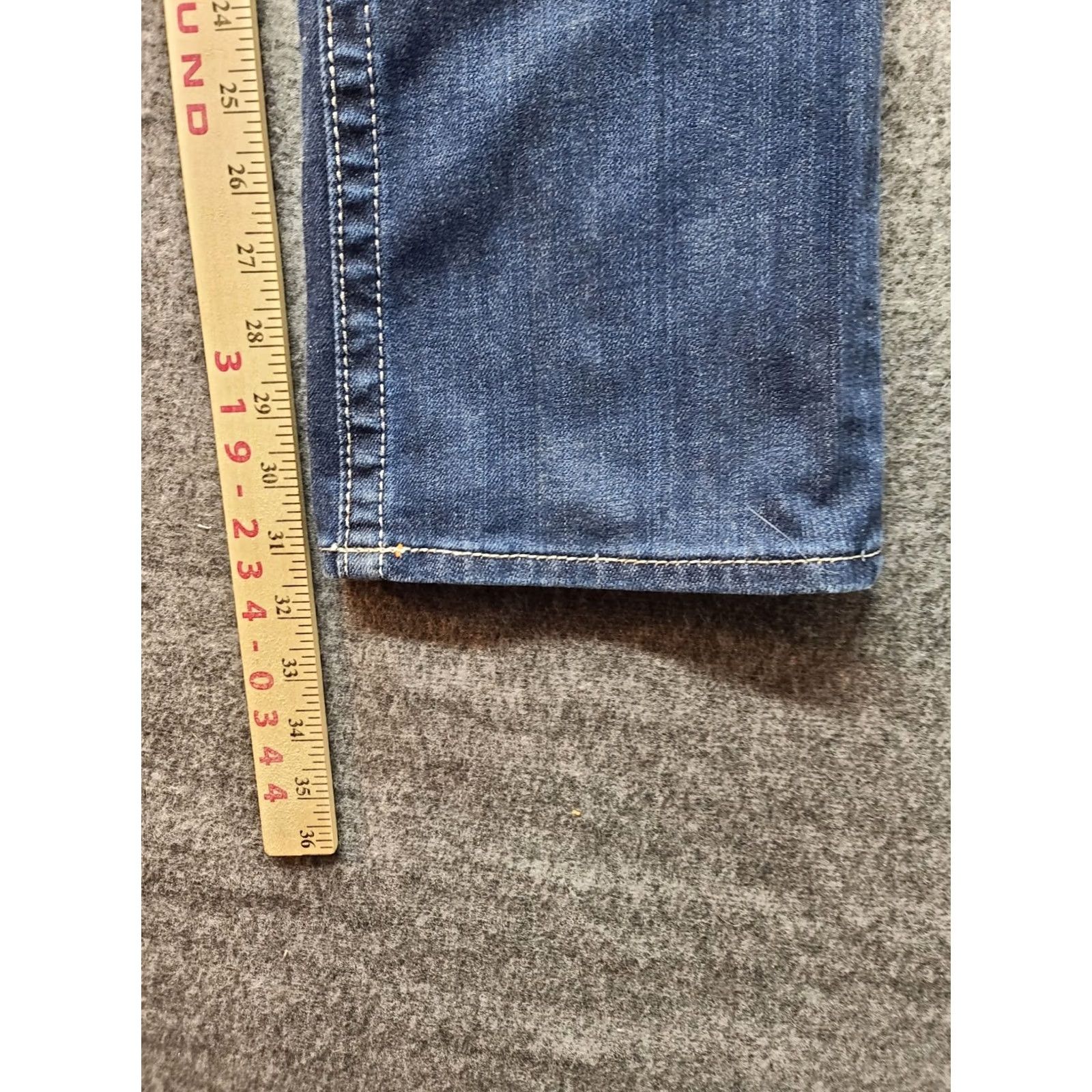 Vintage VINTAGE Rock Revival Jeans Womens 28 Celine Bootcut Cowgirlcore Embroidered Rhinestone Blue Denim Stretch Size 28" / US 6 / IT 42 - 5 Thumbnail