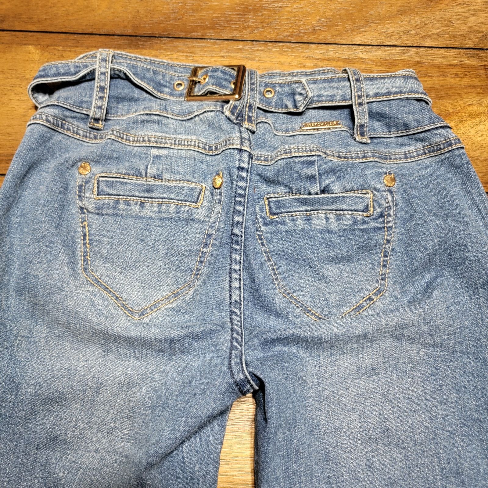 Other Watch L.A. Denim Jeans w/ Buckle Back - Size Junior 3 Size 26" / US 2 / IT 38 - 4 Thumbnail