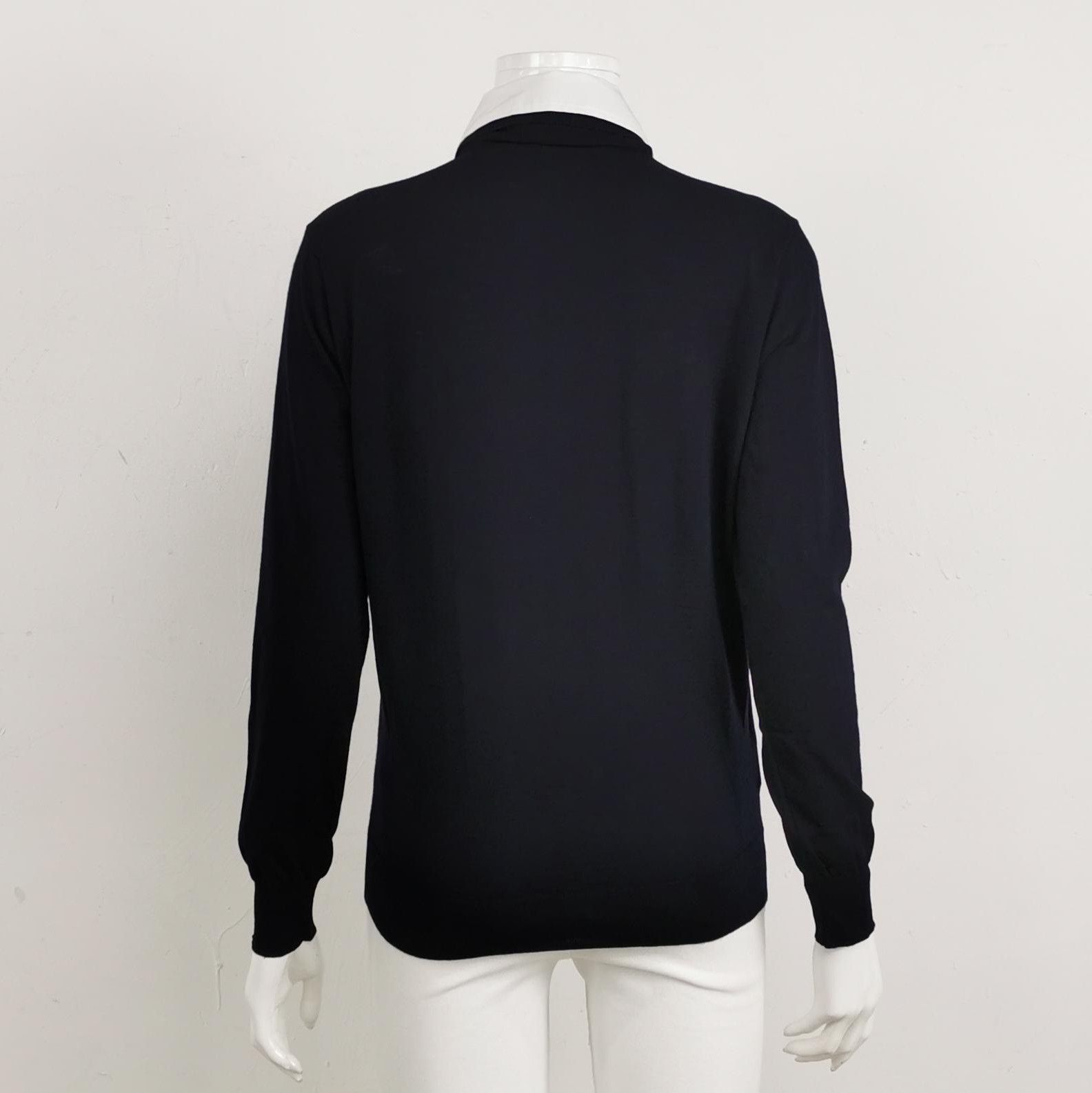 Prada Prada Contrast Collar Wool Knit Top . Size S / US 4 / IT 40 - 2 Thumbnail