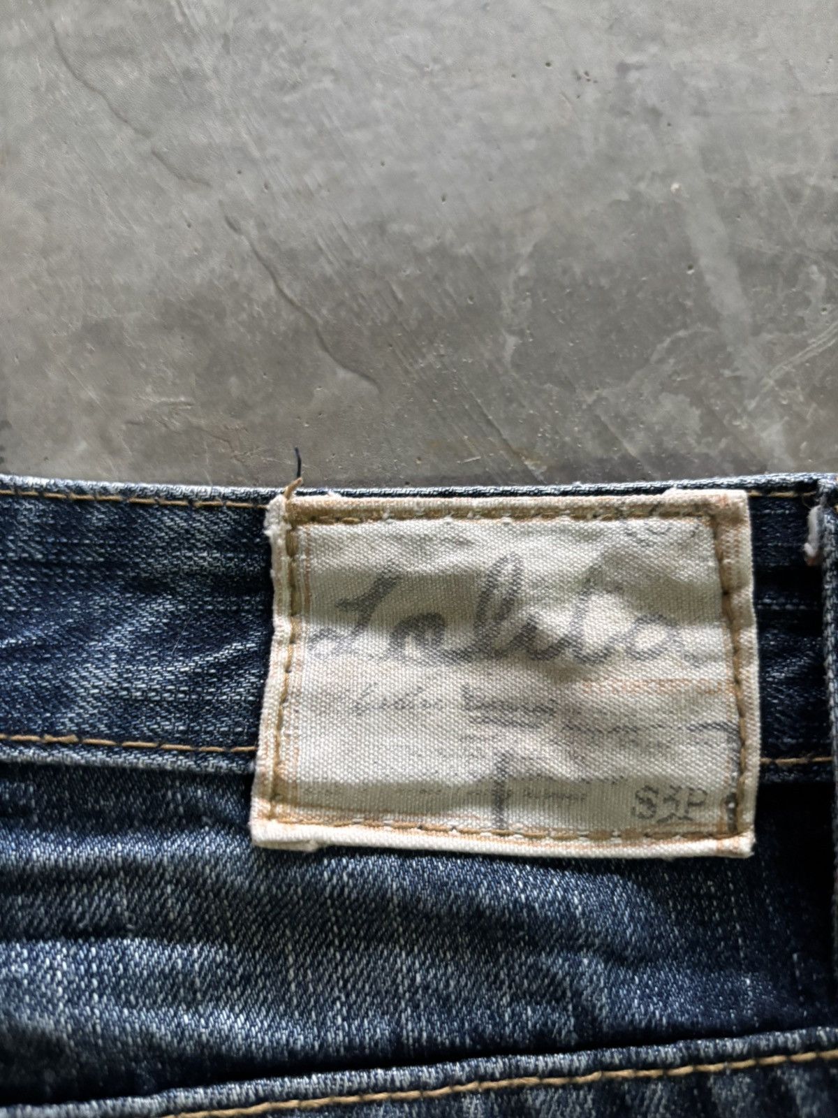 If Six Was Nine y2k lolita distressed style sick stone wash japanese jeans Size US 31 - 16 Thumbnail