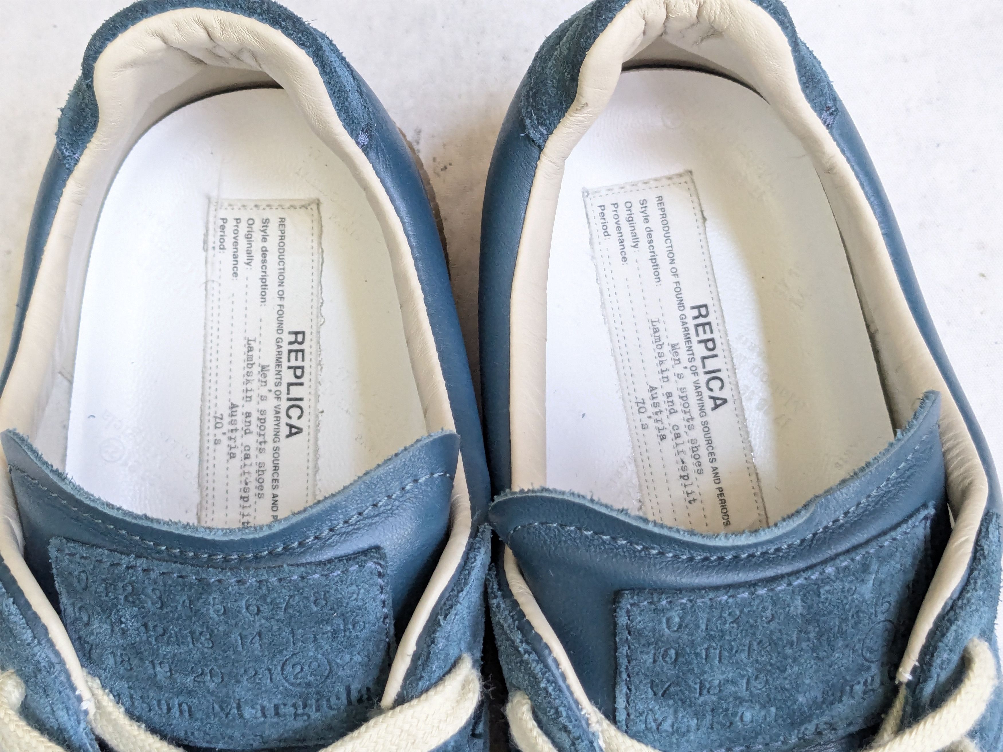 Maison Margiela Maison margiela Replica Sneaker blue 10 43 gat low Size US 10 / EU 43 - 8 Thumbnail