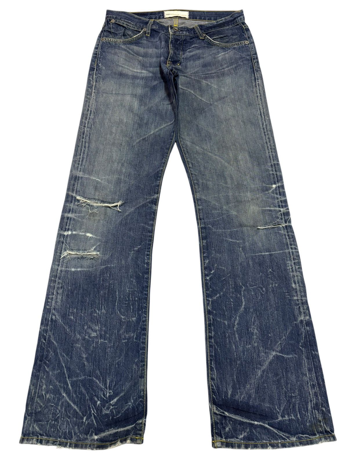 Paper Denim & Cloth Paper Denim & Cloth Strike Faded Distressed Jeans Size US 31 - 1 Thumbnail