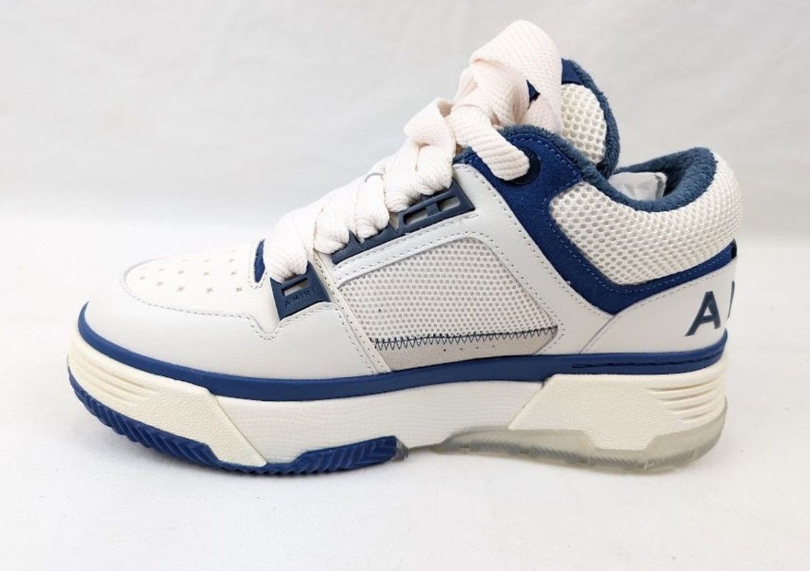 Amiri o1s1wg110425 MA-1 Low-Top Sneakers in White/Blue Size US 11 / EU 44 - 11 Thumbnail
