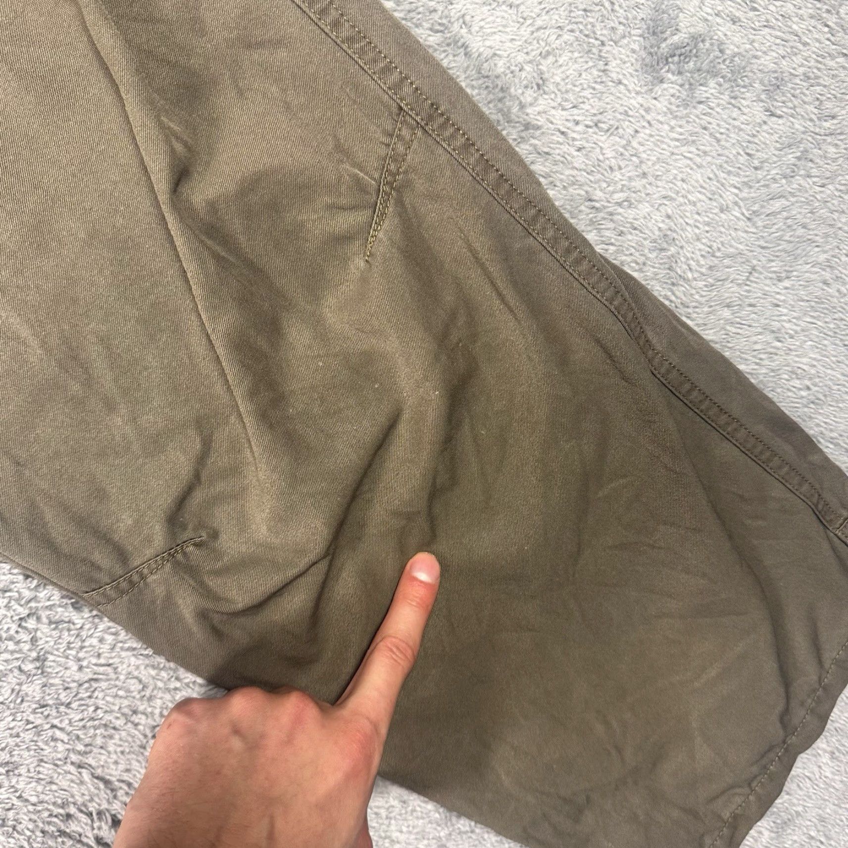 Vintage Kuhl Revolvr Mens Pants 40x30 Vintage Patina Dye Hiking Gusseted Outdoor Brown Denim Chino Straight 40 In Inseam 30 Size US 40 / EU 56 - 4 Thumbnail