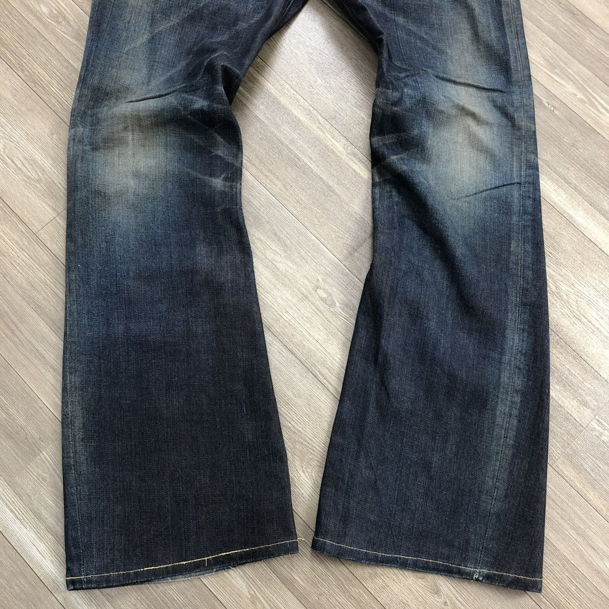 If Six Was Nine × Le Grande Bleu (L.G.B.) × Lee 1990s LEE Faded Bootcut Flared Jeans Size US 37 - 6 Thumbnail