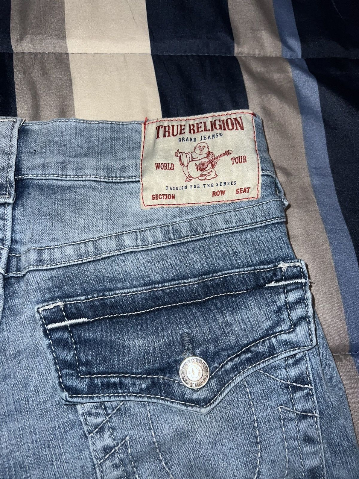 True Religion True Religion Ricky Relaxed Straight Jeans Size US 30 / EU 46 - 7 Thumbnail