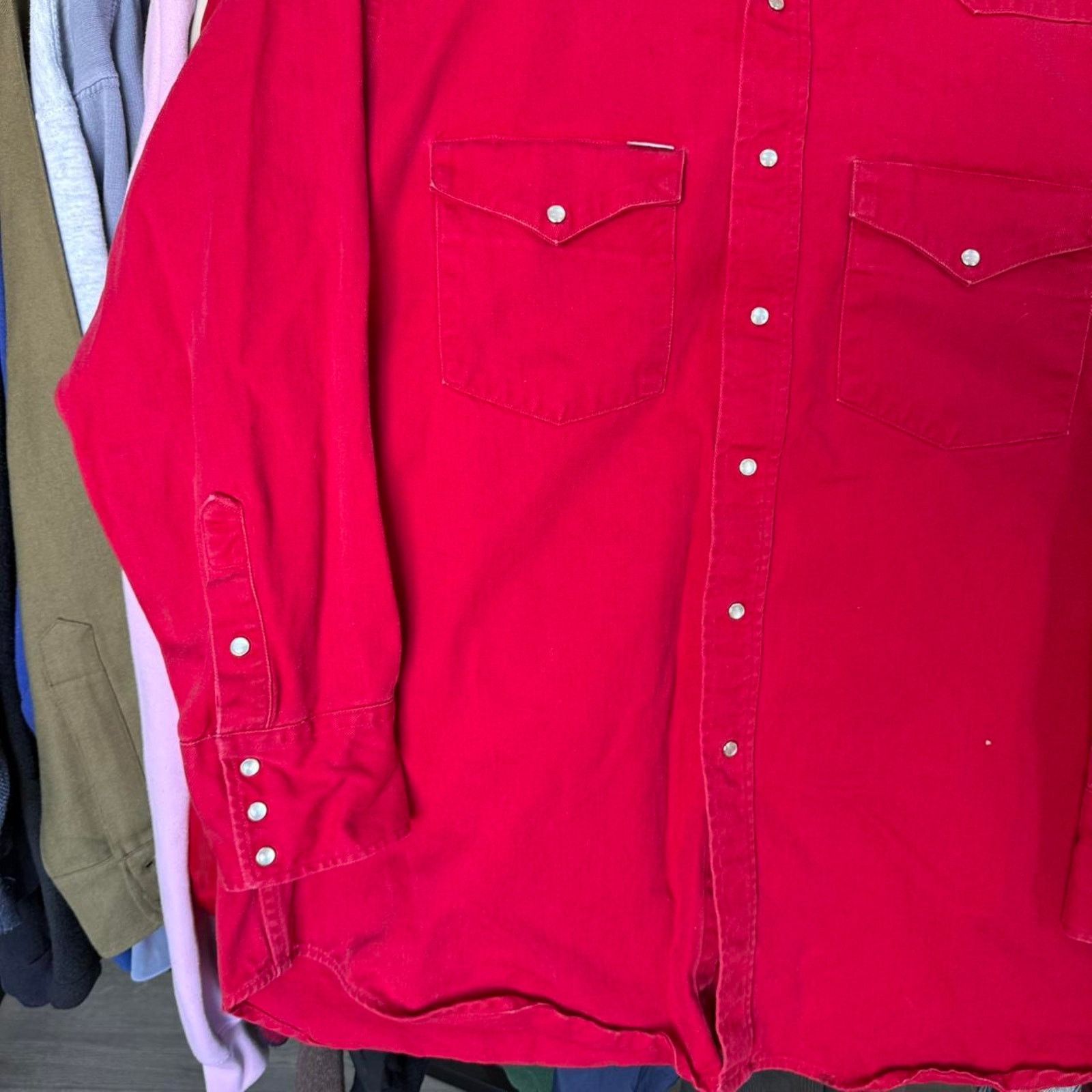 Carhartt Vintage 90s Union Made Carhartt Western Pearl Snap Size US XL / EU 56 / 4 - 7 Thumbnail