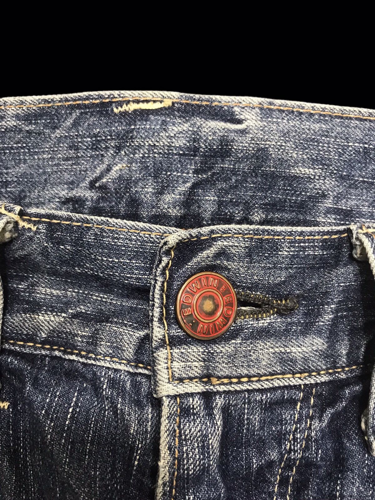 Edwin 💥DENIM ART💥ARCHIVAL EDWIN 503 SICK FADES DENIM F308 Size US 34 / EU 50 - 9 Thumbnail