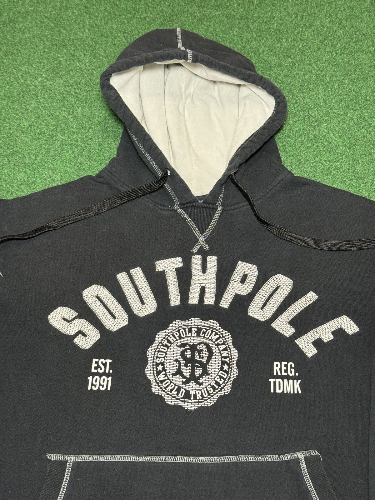 Southpole Vintage Y2K Southpole Black Hip Hop Grunge Hoodie Sweatshirt Size US M / EU 48-50 / 2 - 2 Thumbnail