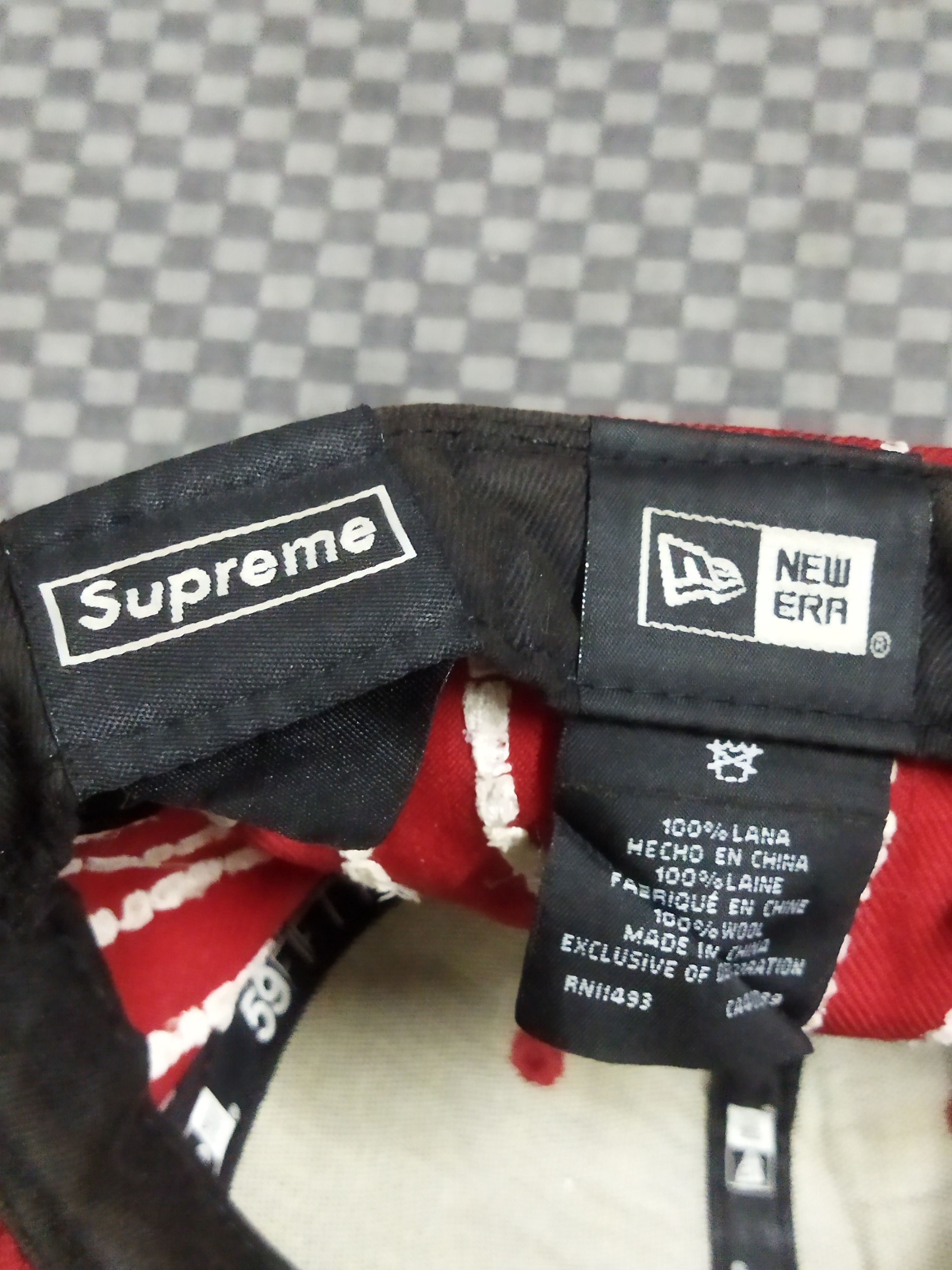 New Era × Supreme 2019 Supreme Text Stripe New Era Hat Size ONE SIZE - 7 Thumbnail