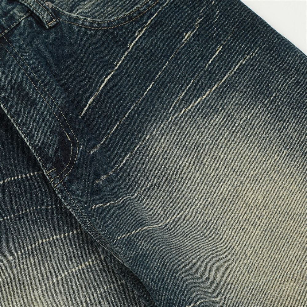 Japanese Brand American retro men's washed distressed loose straight jeans Size US 32 / EU 48 - 4 Thumbnail