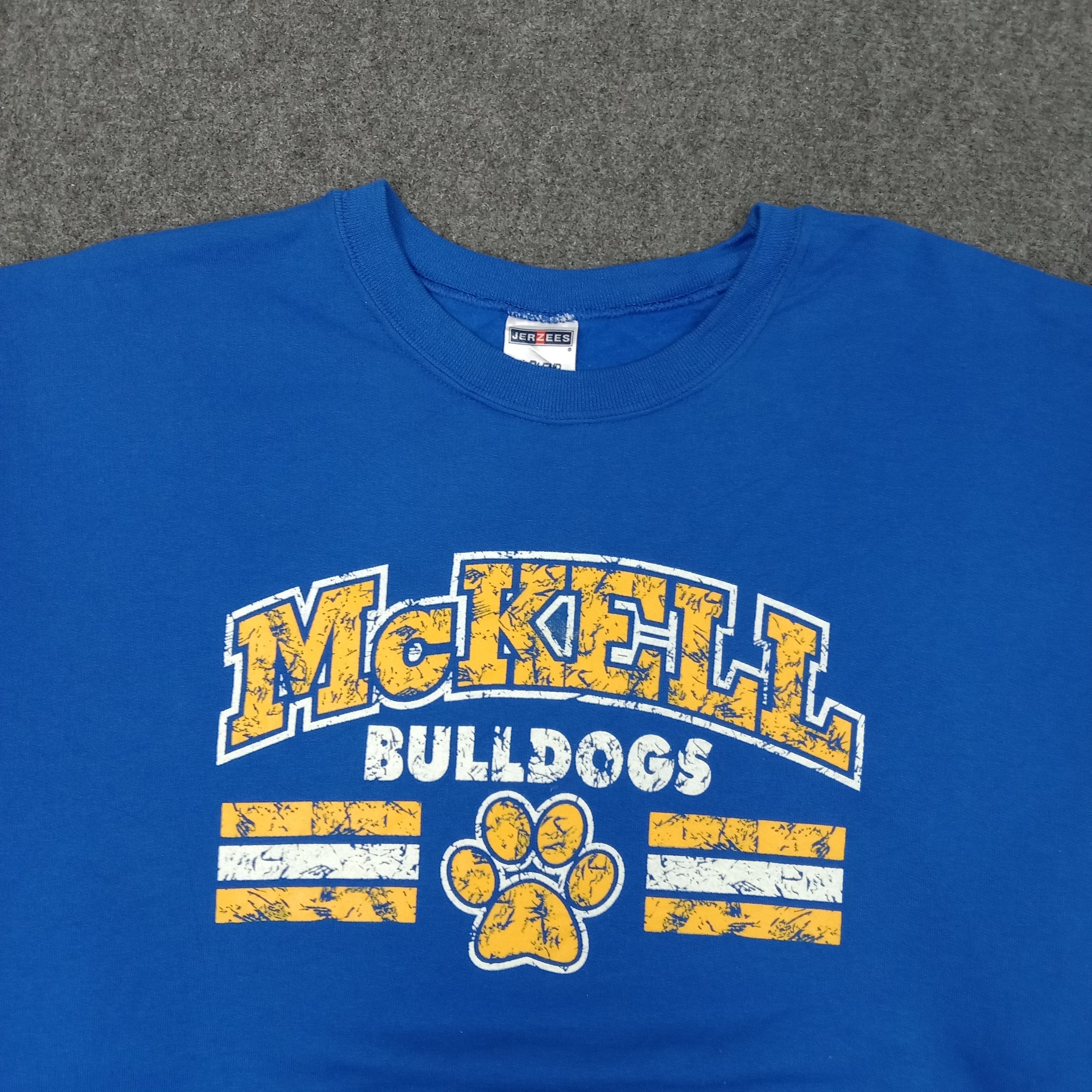 MLB × Vintage McKELL Bulldog Student Sportwear Club Sweatshirt Size US XXL / EU 58 / 5 - 2 Thumbnail