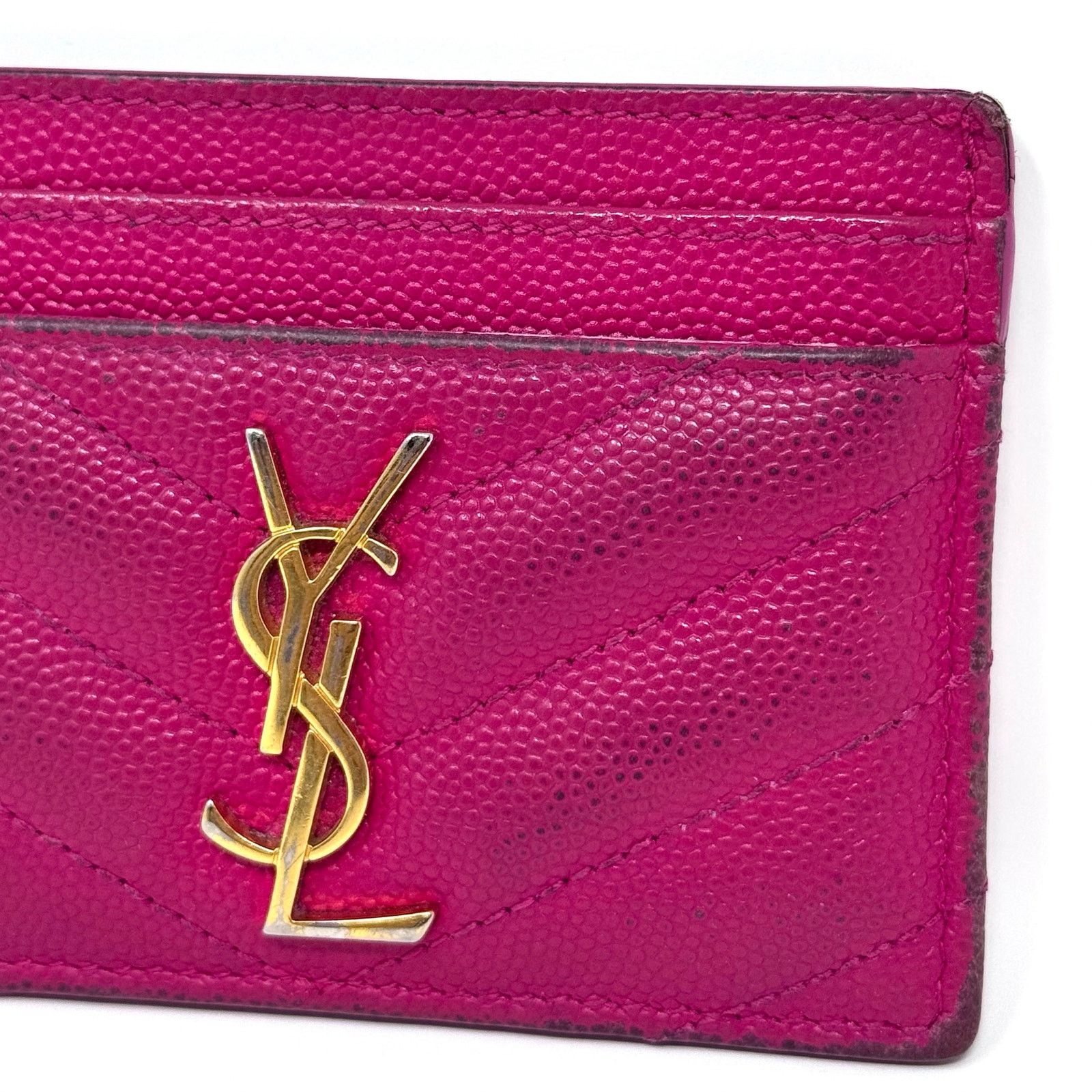 Saint Laurent Paris YSL Pink Cardholder Wallet Size ONE SIZE - 9 Thumbnail