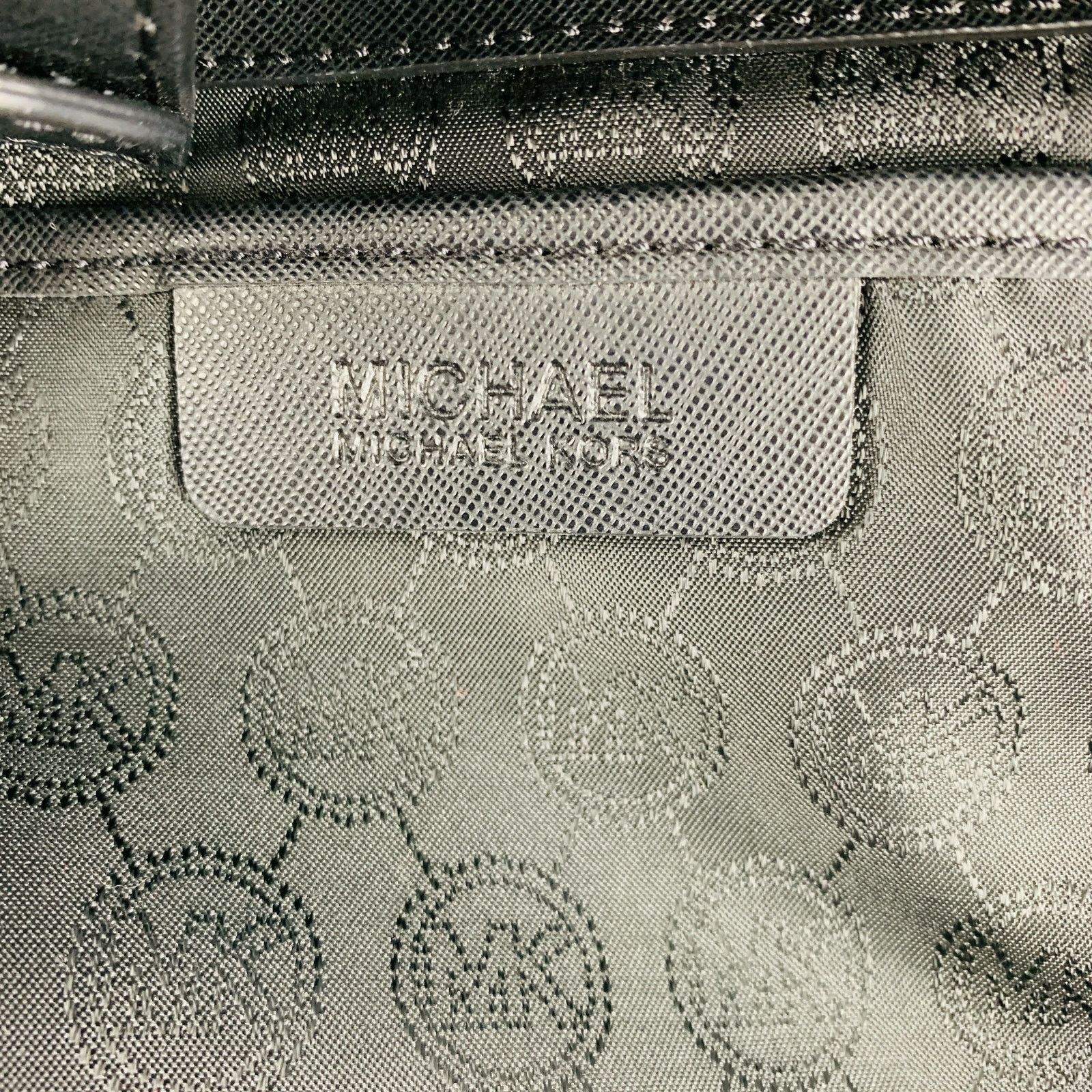 Michael Kors Black Studded Coated Canvas Tote Handbag Size ONE SIZE - 10 Thumbnail