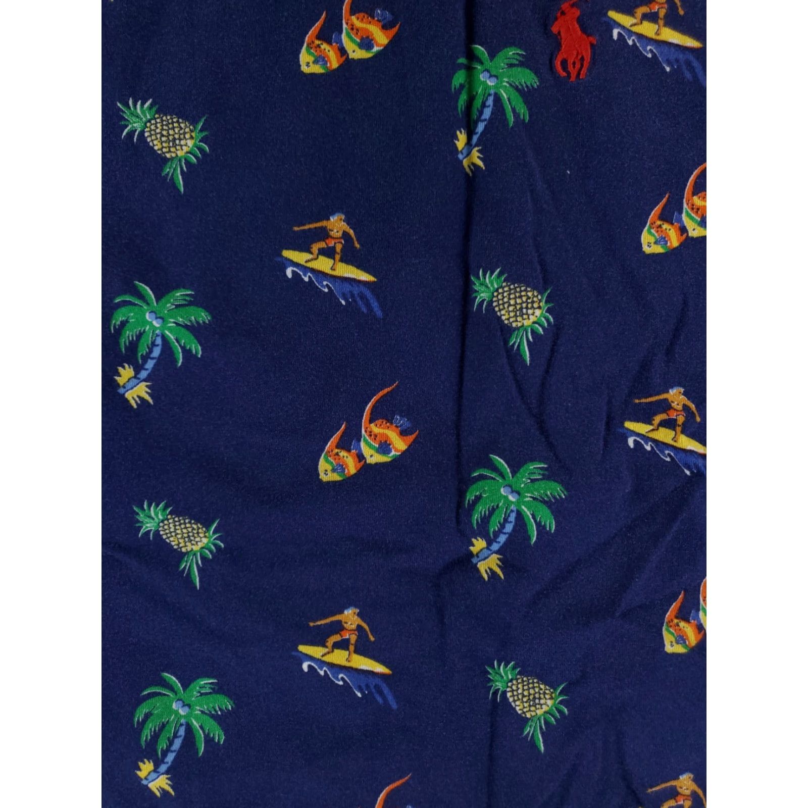 Polo Ralph Lauren Polo Ralph Lauren T Shirt Blue Pineapple Fish Surfer Palm Tree Mens XXL Size US XXL / EU 58 / 5 - 3 Thumbnail